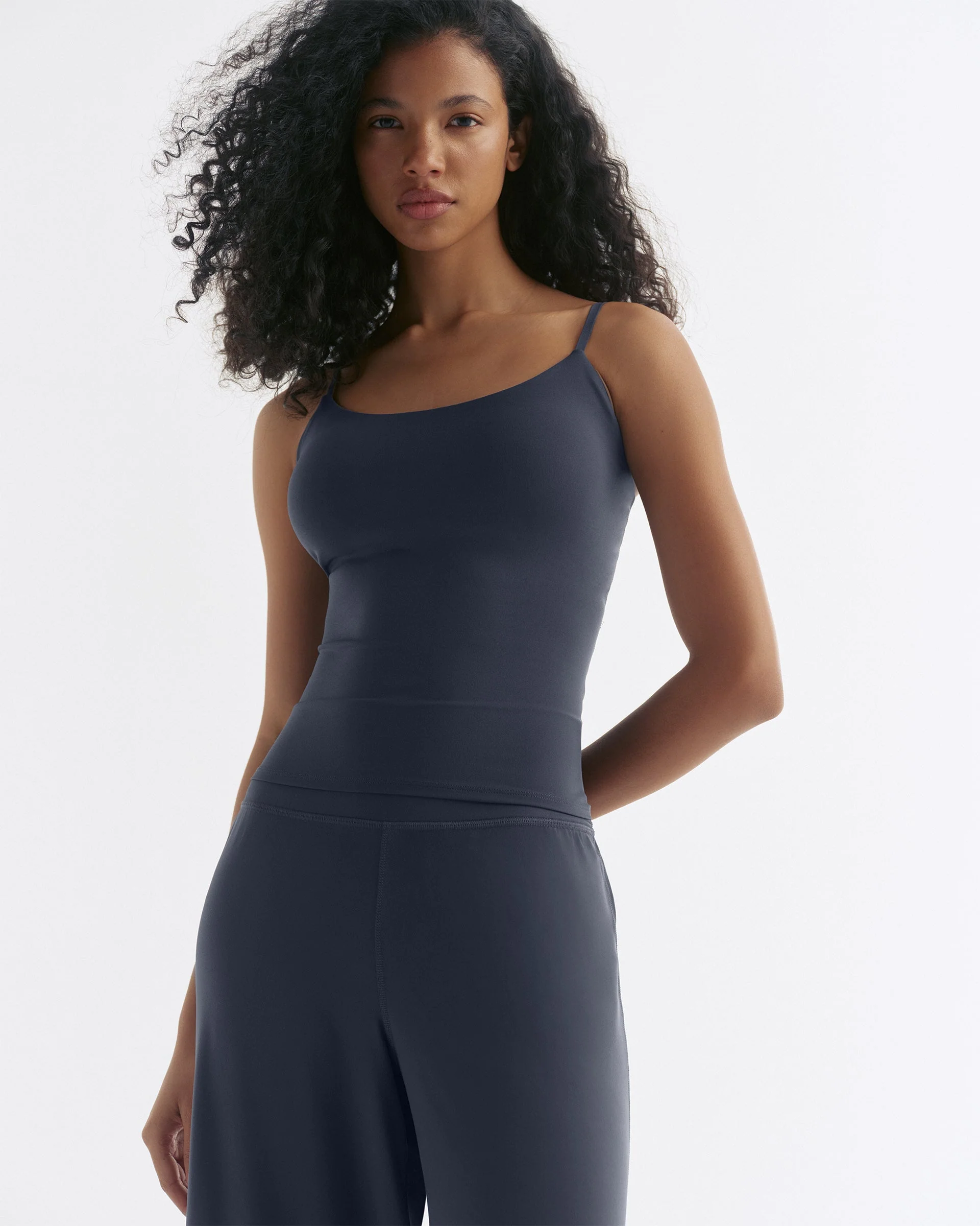 Skinny Strap Top - Midnight Blue