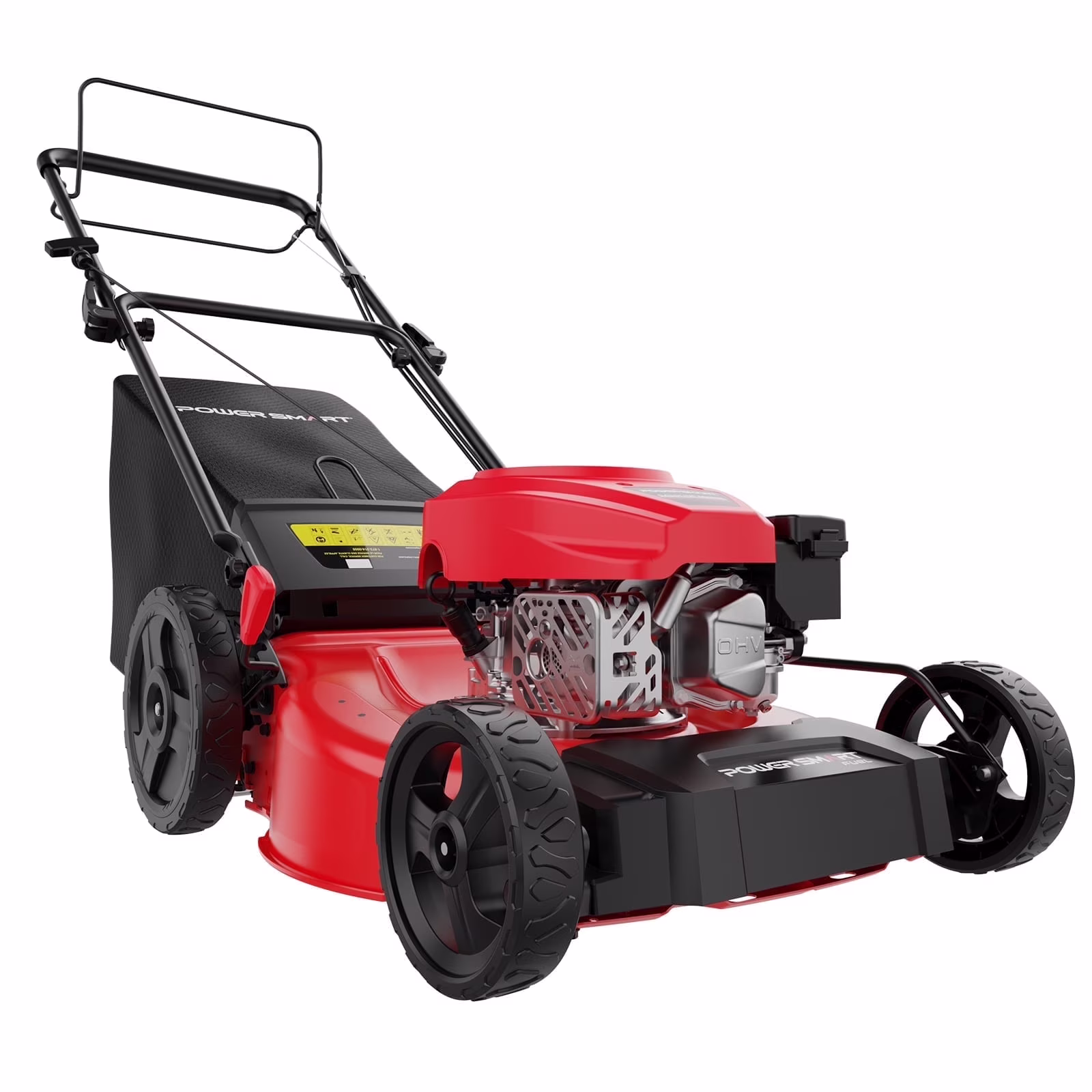 21" 170CC Self-Propelled Gas Lawn Mower, with 10" rear wheels(21 in)