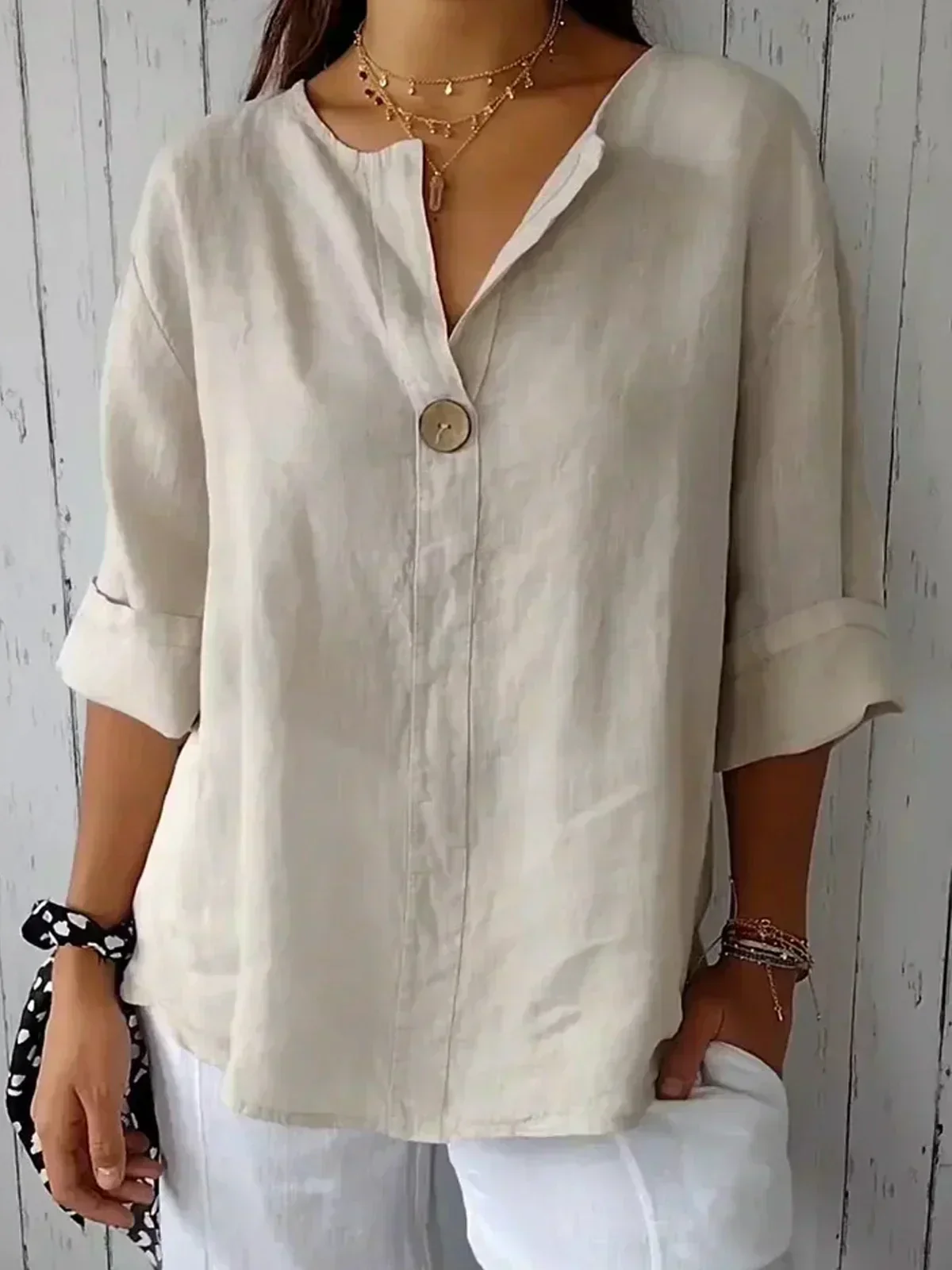 Freja - Blouse Décontractée Élégante