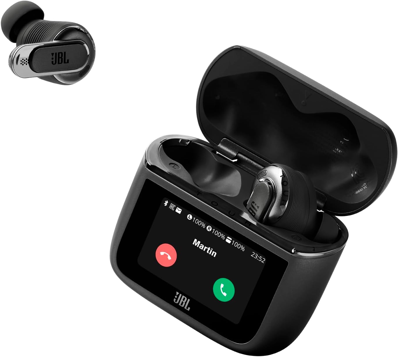 JBL Tour Pro 3 - True Wireless Noise Cancelling Earbuds with Smart Charging Case  Legendary Pro Sound with Hybrid Dual-Driver  Spatial 360 Sound with Head Tracking (Black)