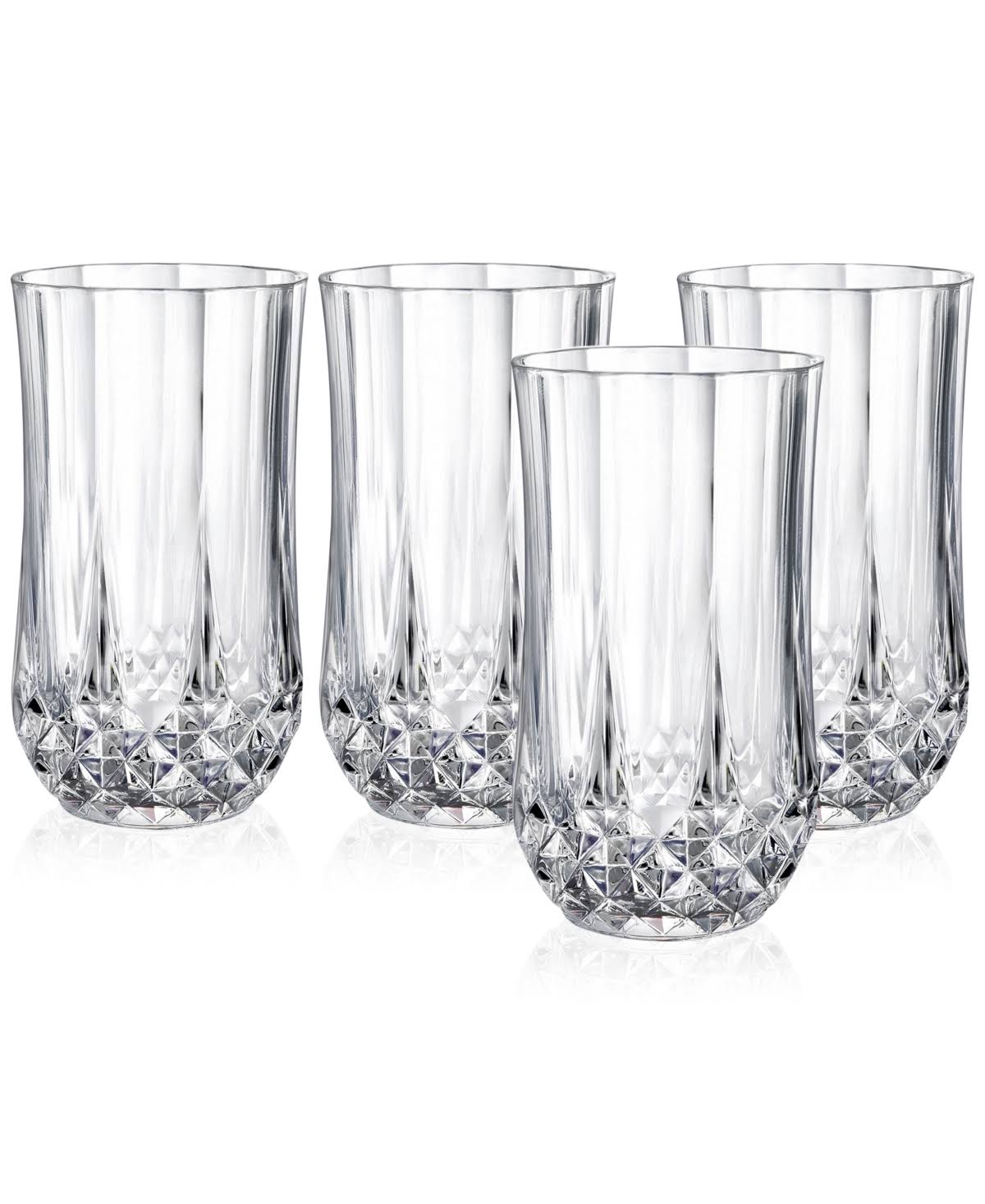 Cristal D'arques Longchamp Set of 4 Highball Glasses