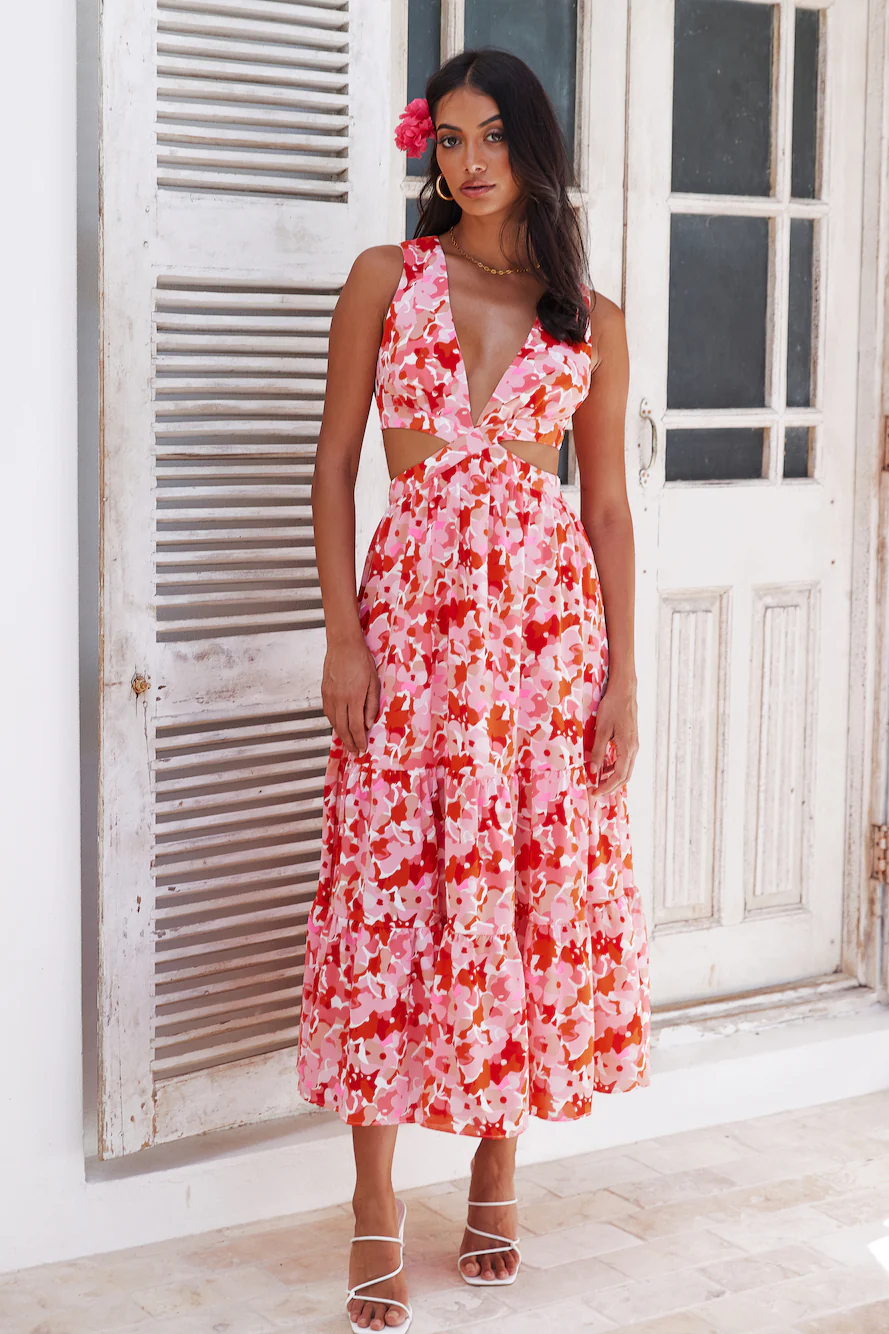 Mixing Love Maxi Dress Pink