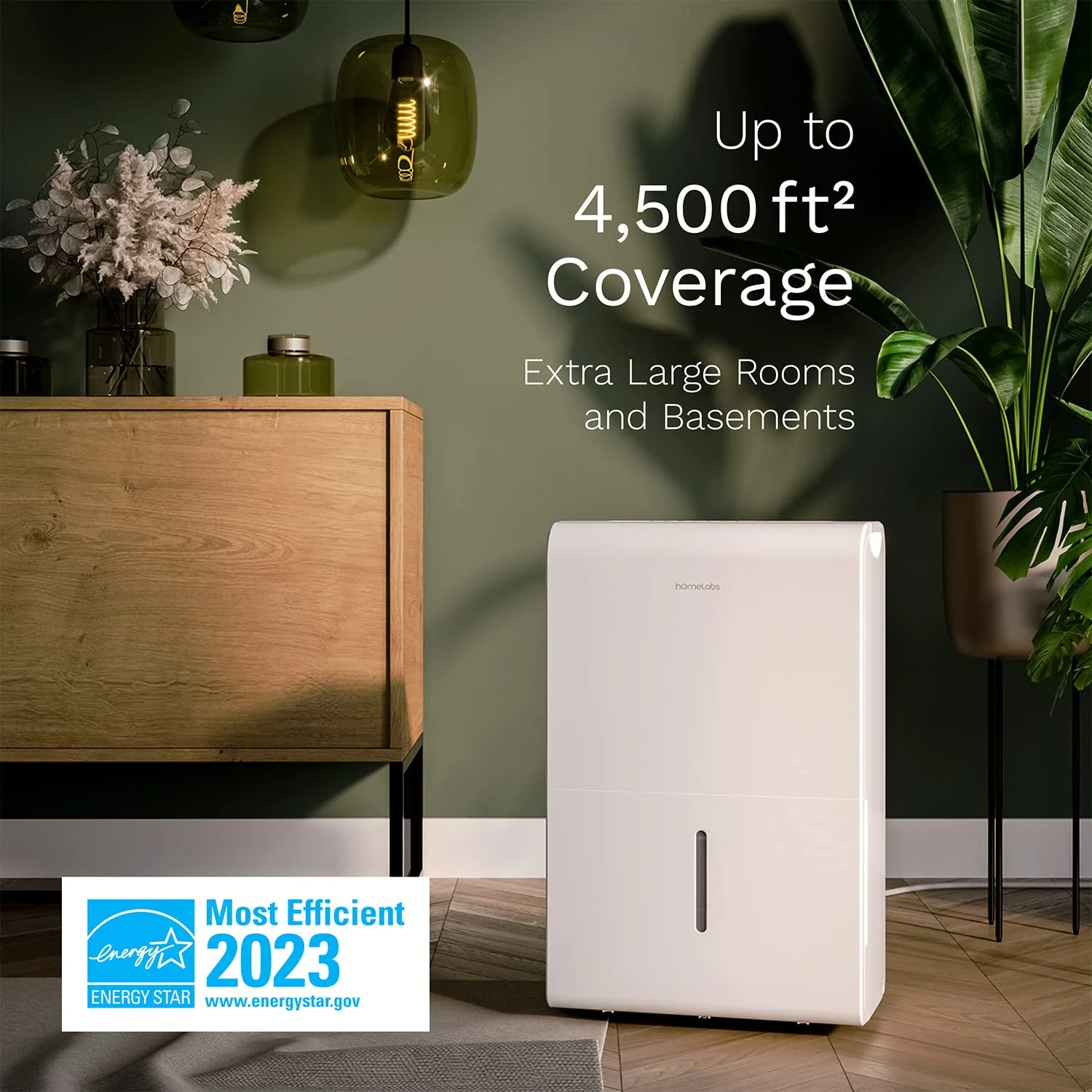 hOmeLabs 4500 Sq. Ft Energy Star Dehumidifier