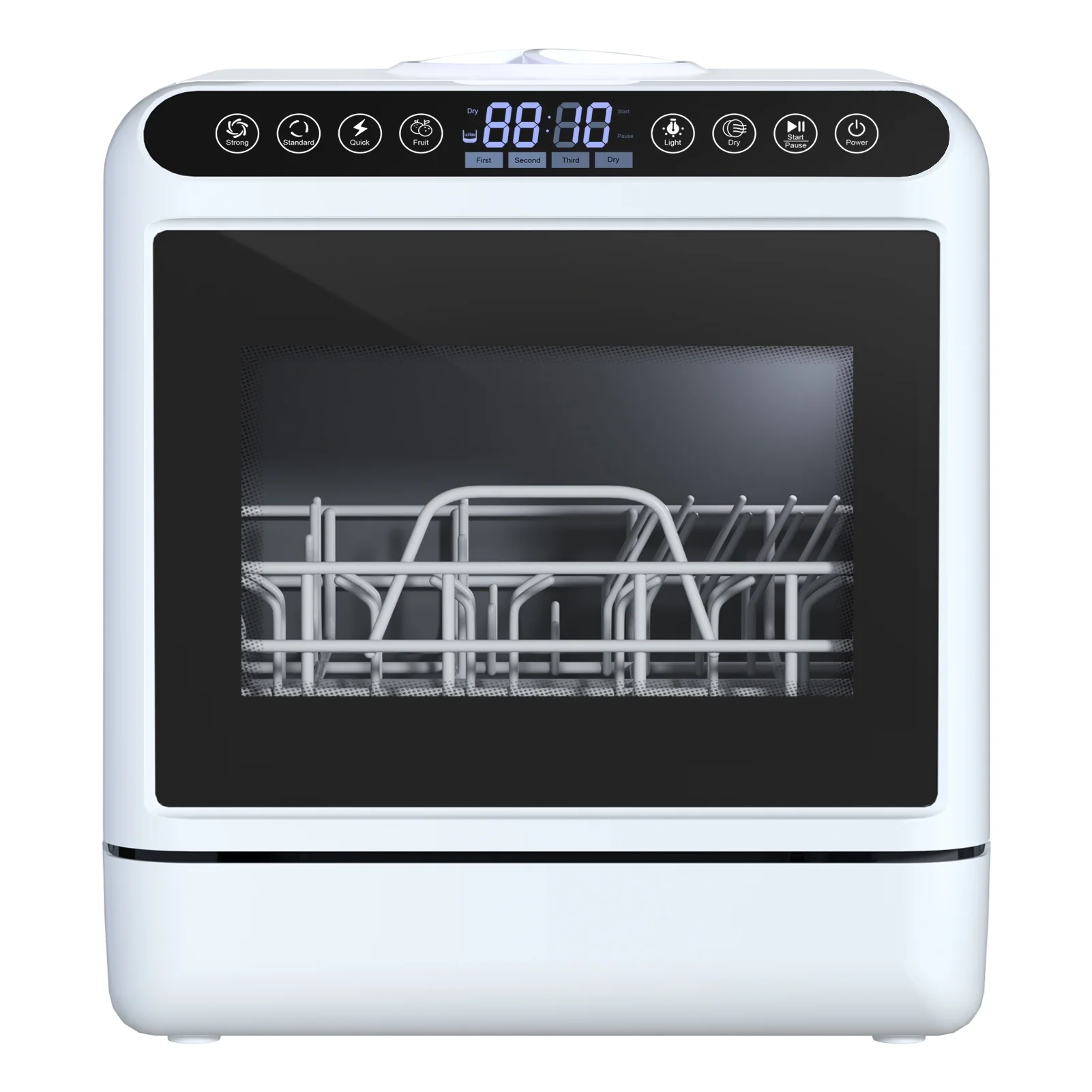Portable Countertop Dishwashers, Compact Dishwashers with 5 L Built-in Water Tank Inlet Hose, 6 Programs, Air-Dry Function Dishwash for Small Apartments(US Plug) - Image 4