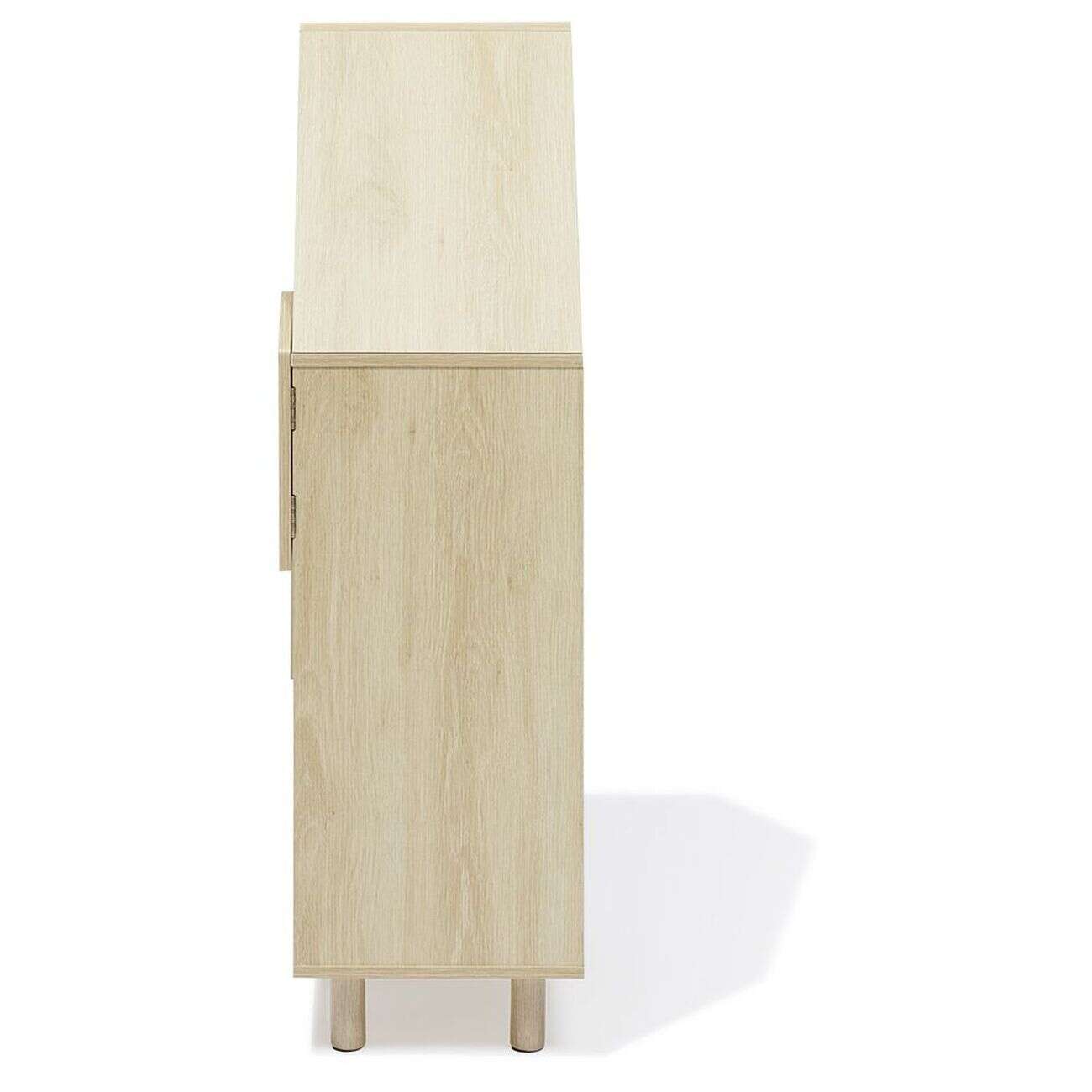 Étagère enfant 7 cases design nuage arc en ciel - L60,5xP30xH100 cm