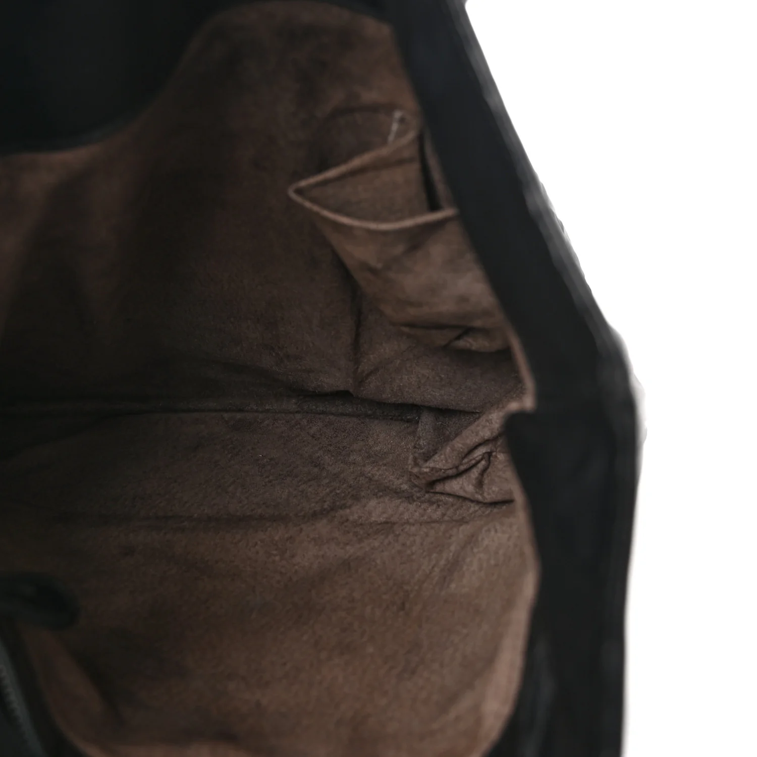 Nappa Intrecciato Flat Shoulder Bag Black