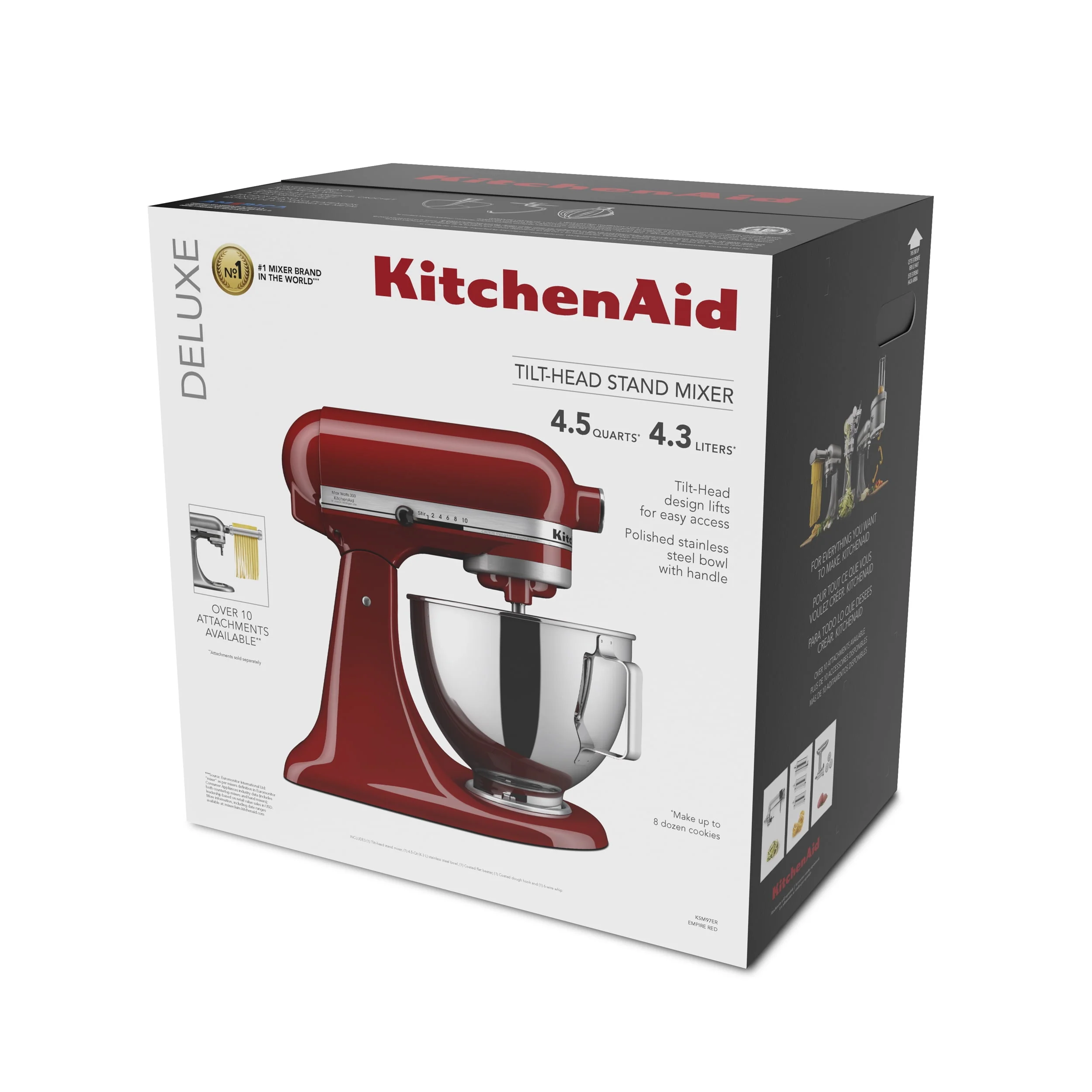 Kitchenaid Deluxe 4.5 Quart Tilt - Head Stand Mixer, KSM97