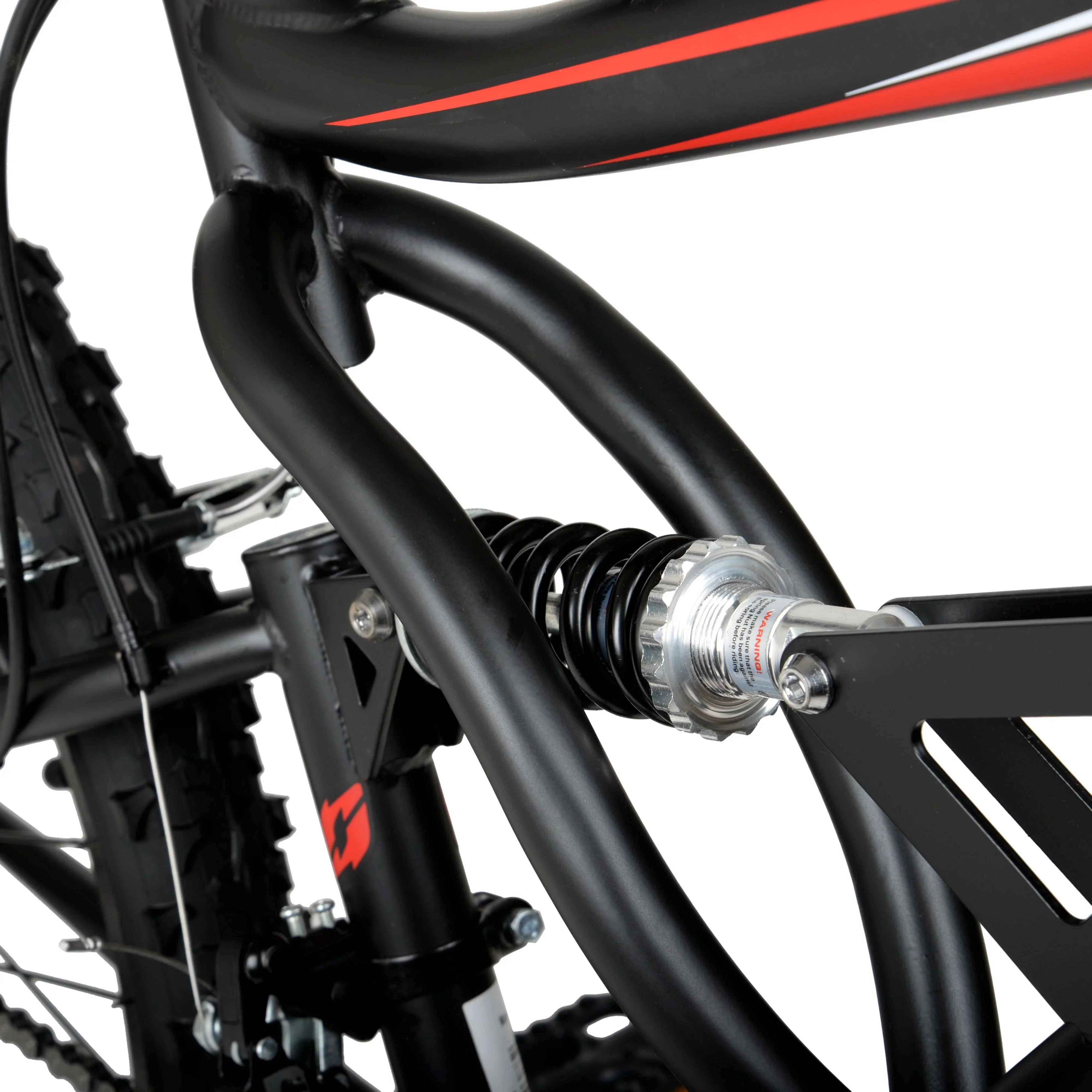 Hyper Bicycles Men's 26 Shocker Mountain Bike, Black/Red