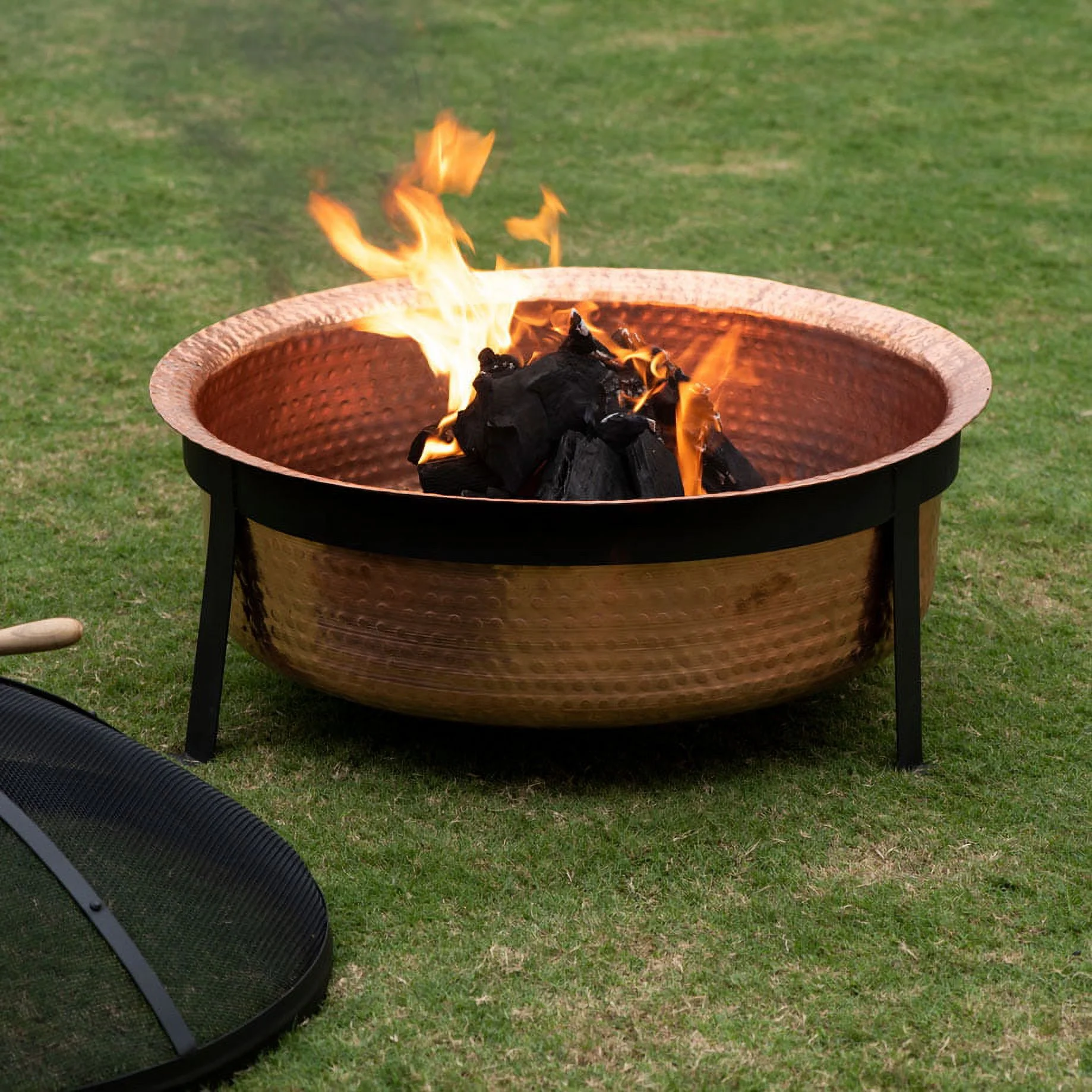 Better Homes & Gardens Wood Burning Copper Fire Pit, 30 - Inch Diameter and 22 - Inch Height