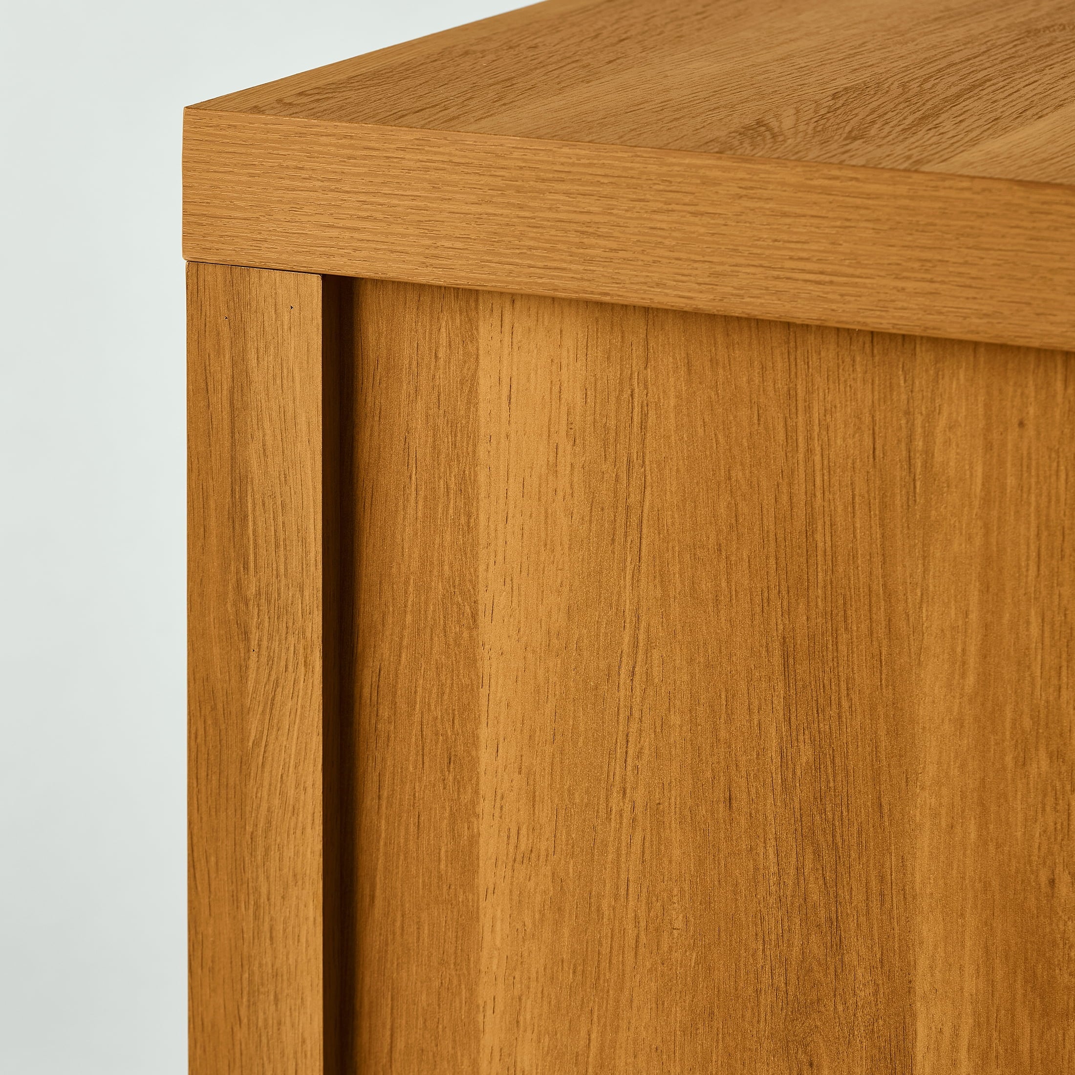 Better Homes & Gardens Ezra TV Stand for TV's up to 70, Light Honey finish