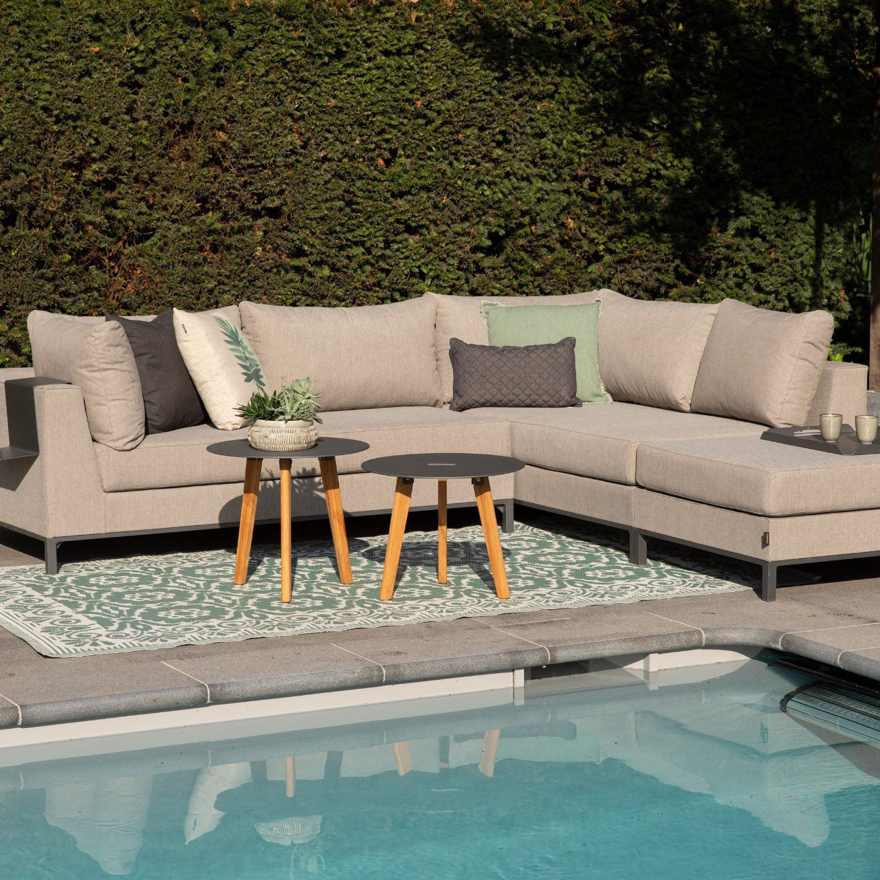 WOOOD Sicilië Loungeset All Weather - Rechts - Ash Grey