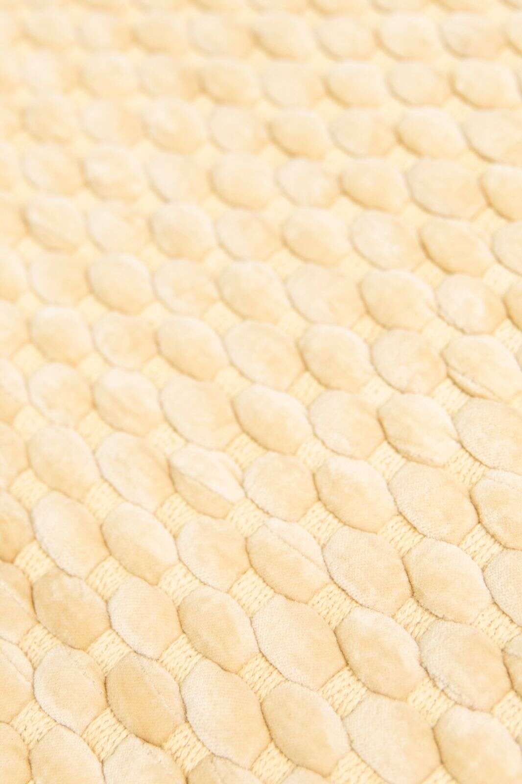 Gele badmat met patroon