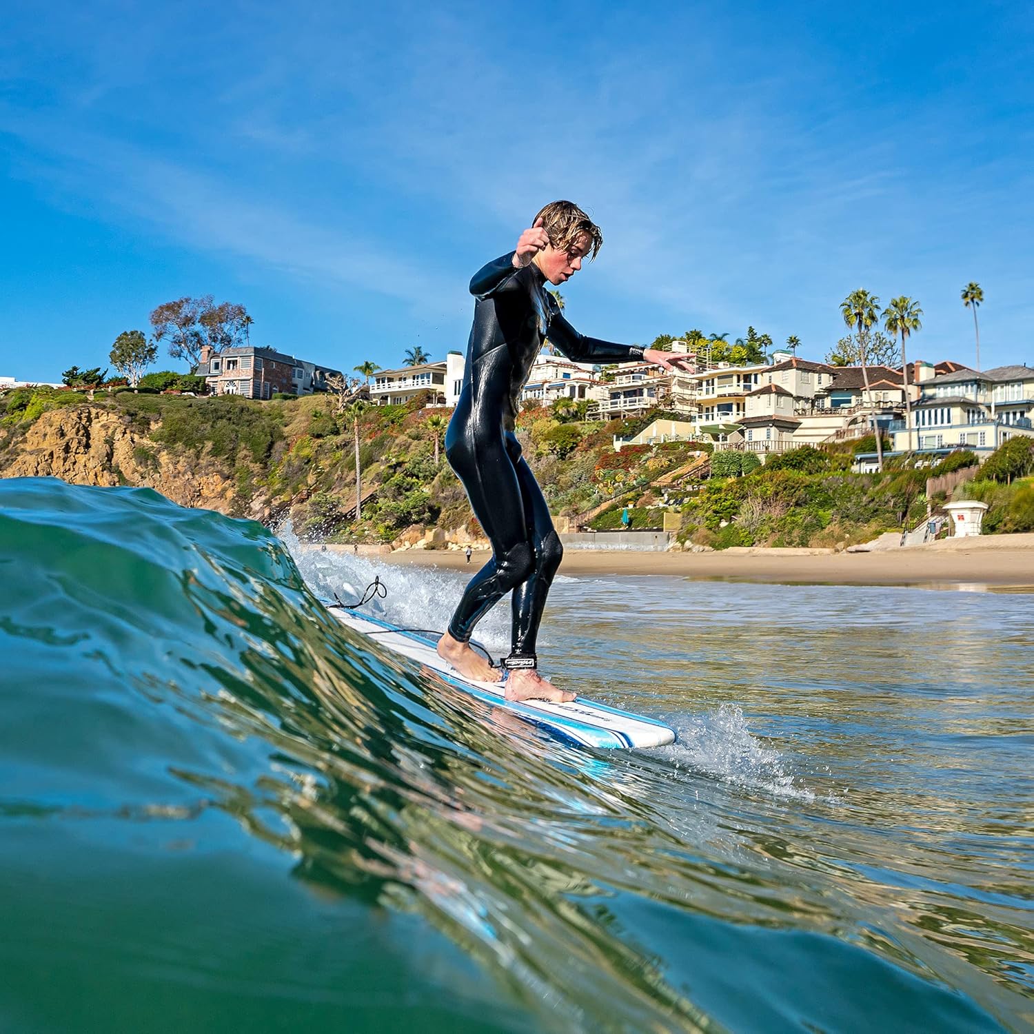 Planche de surf Wavestorm Classic 8 pieds // Longboard en mousse sans wax pour adultes et enfants de tous niveaux