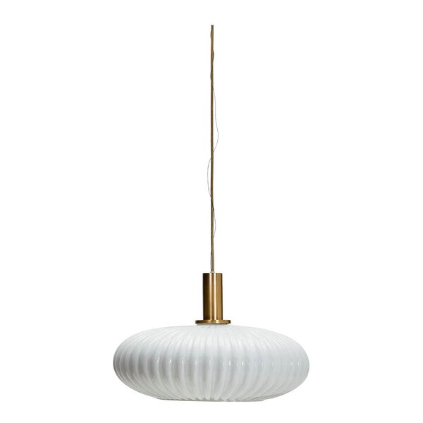 Taklampe Fort 27x42 cm antikk messing/off-white