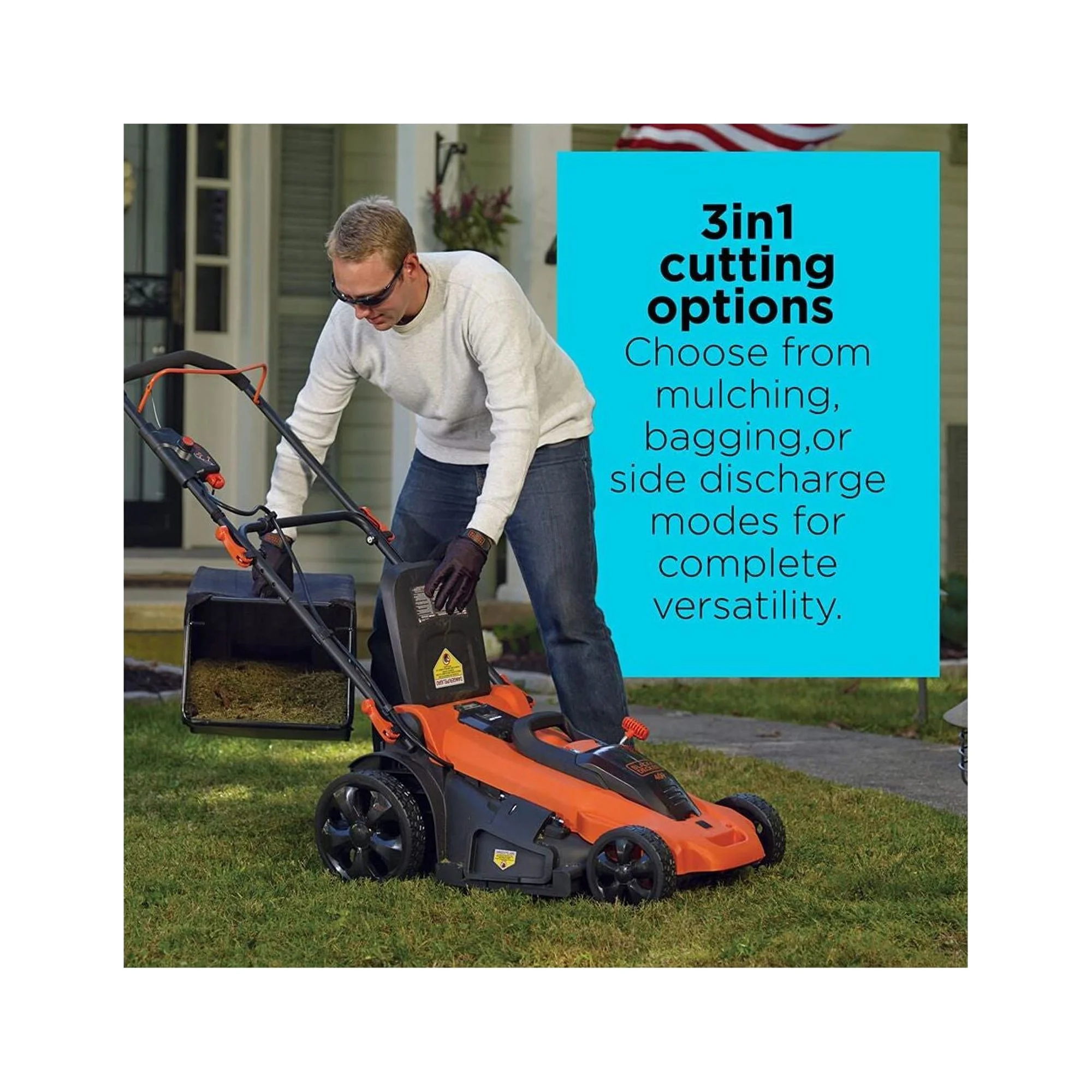 40V MAX* Cordless Lawn Mower with Battery and Charger Included, (CM2043C)(7" x 10") - Image 3