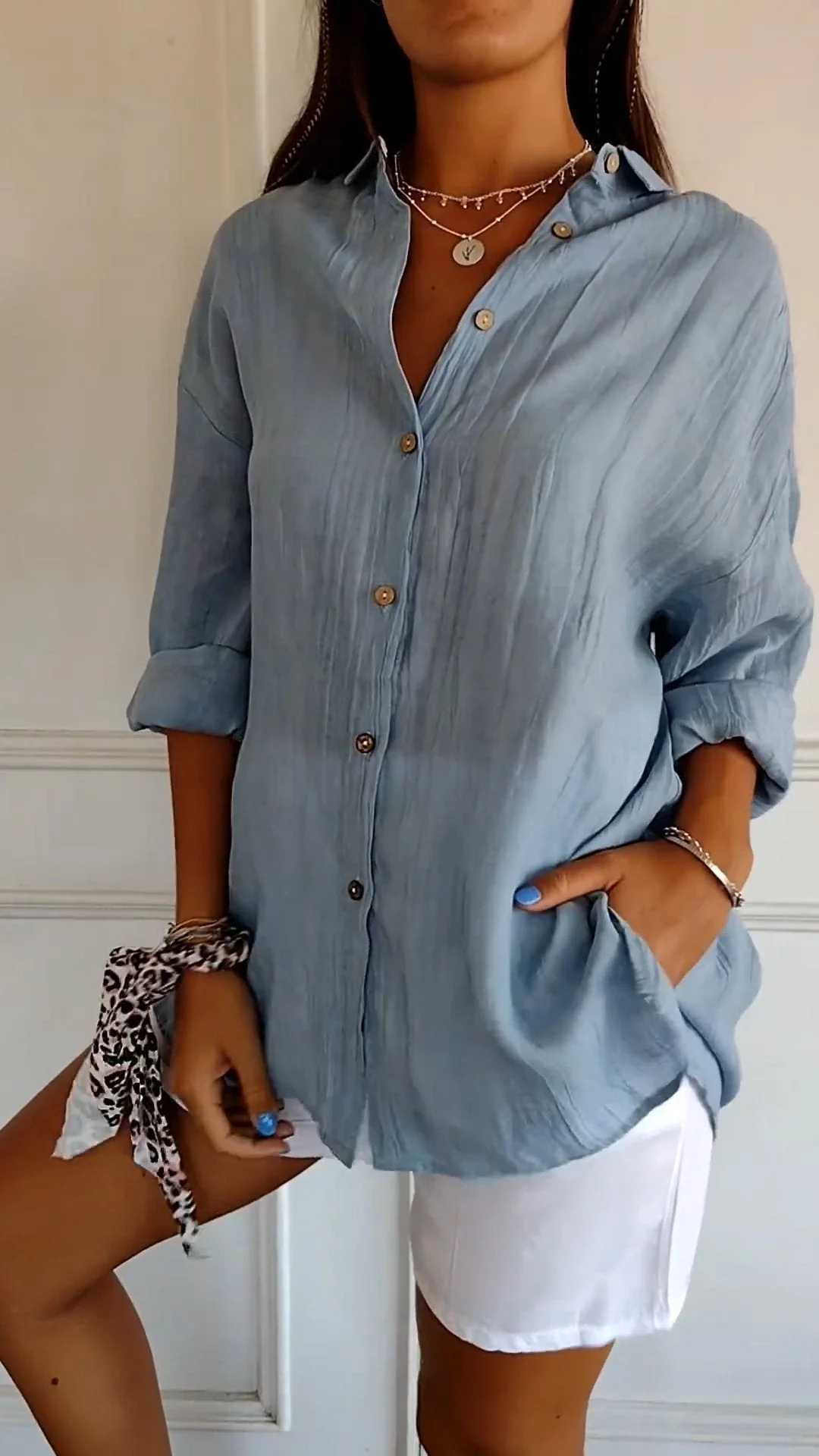 Krisha - Blouse Oversized Élégante