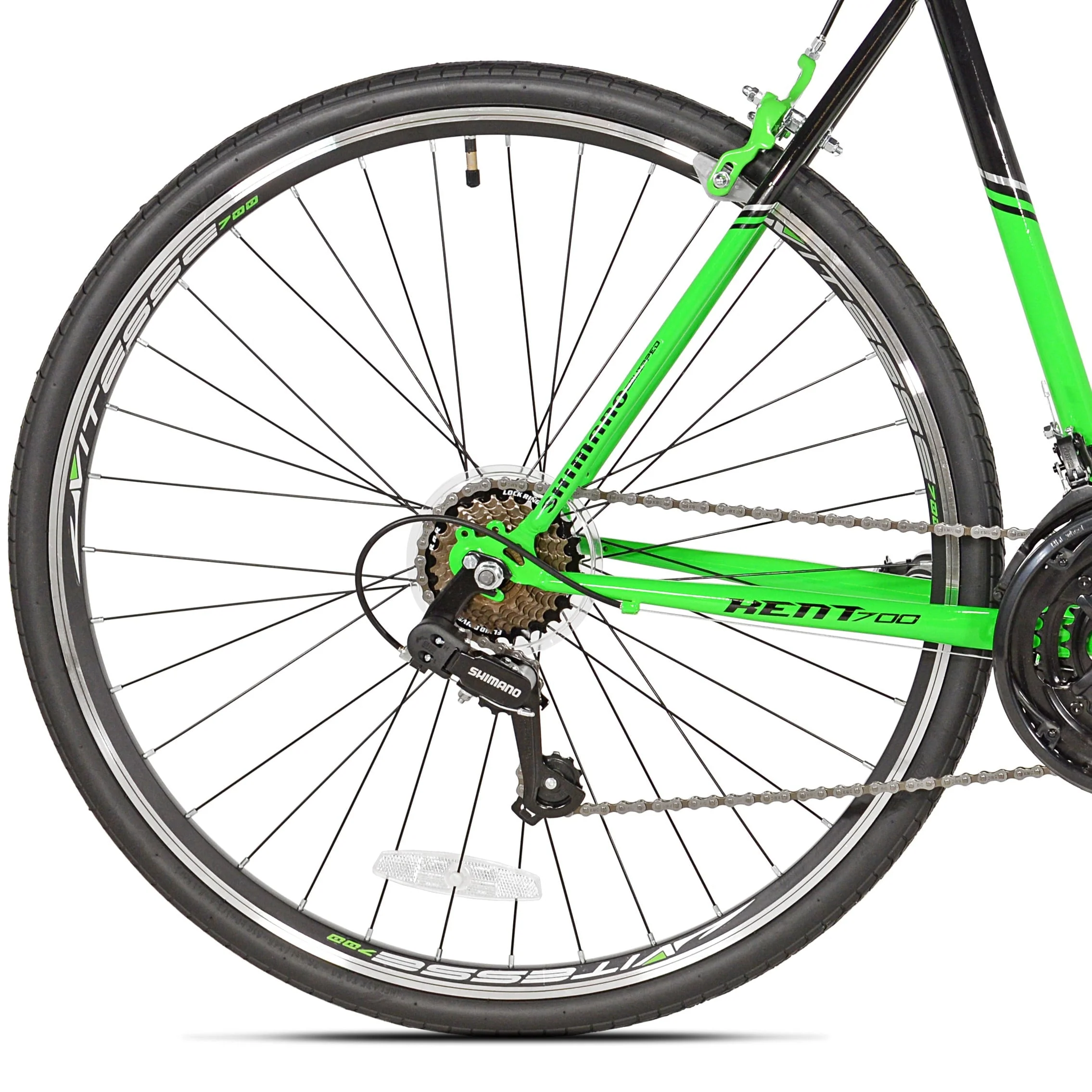 Kent 700c Roadtech Men'S Bike, Black/Green