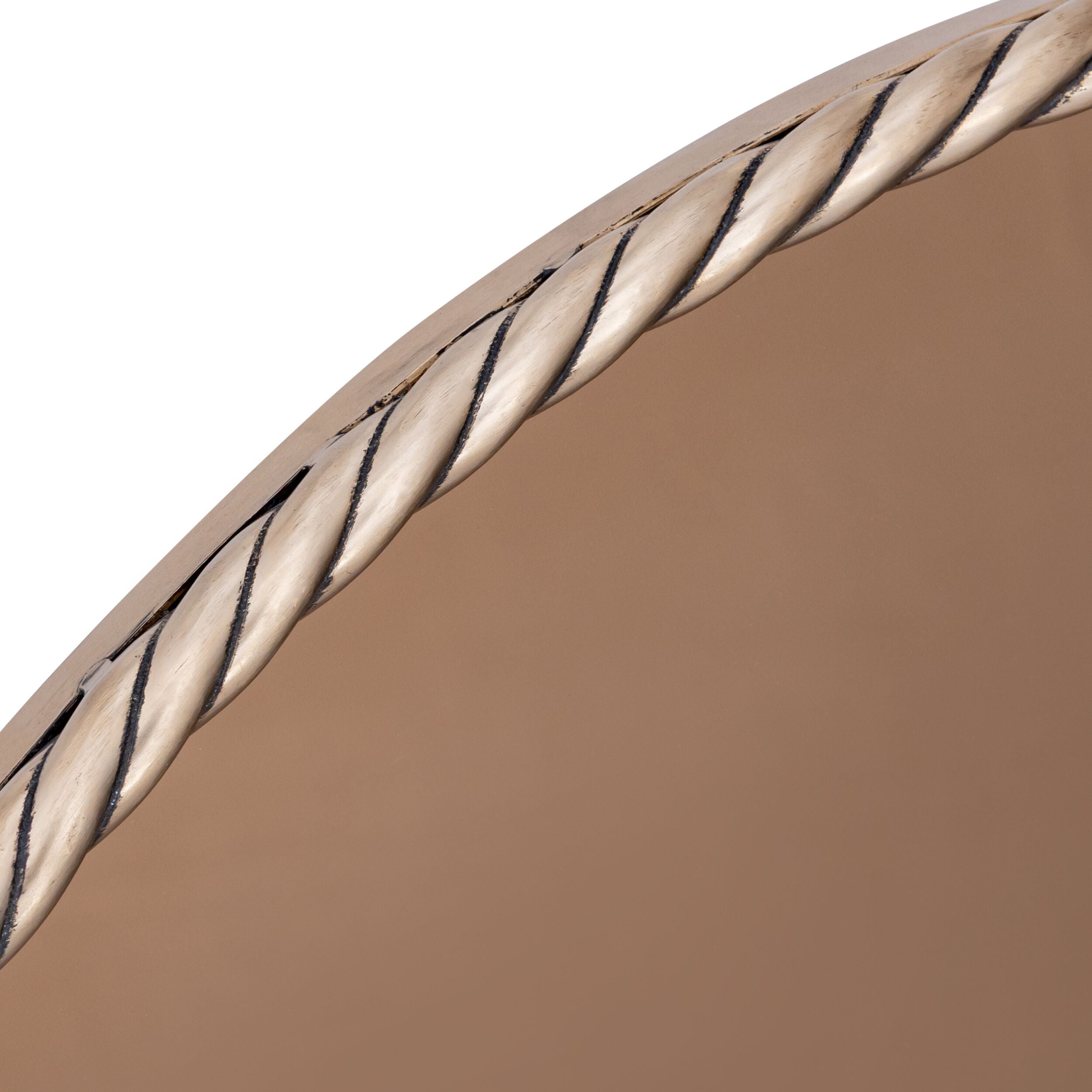 Nautilus Round Metal Mirror Brass 75cm