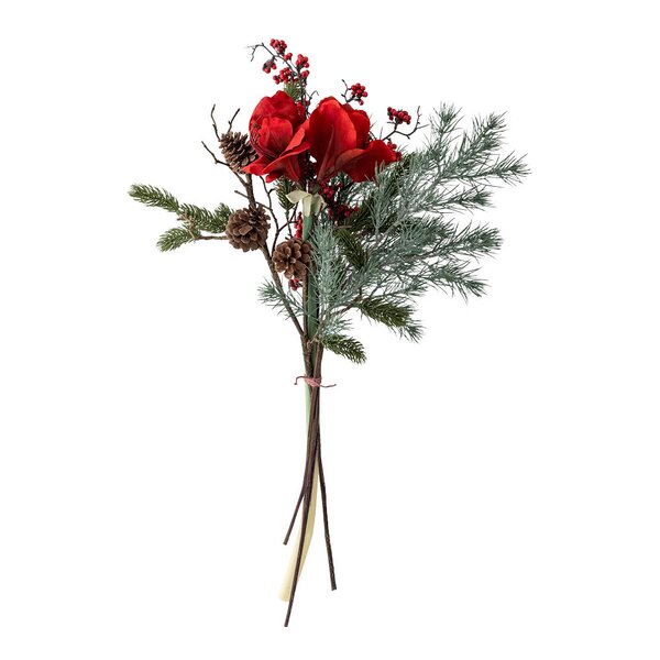 Rubia bukett kunstige blomster 105 cm rød