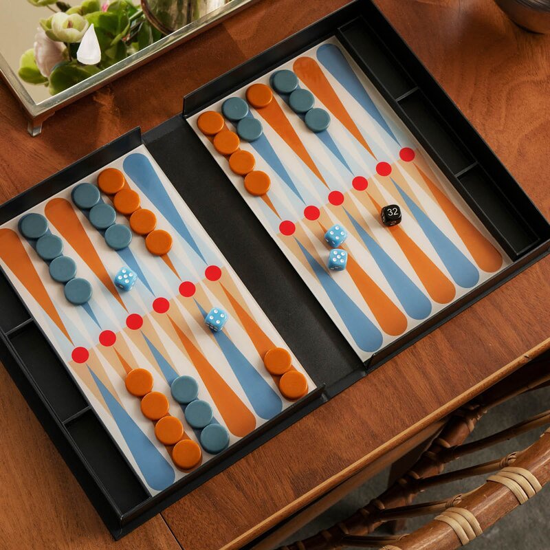 Klassisk backgammon Art of Backgammon antrasitt