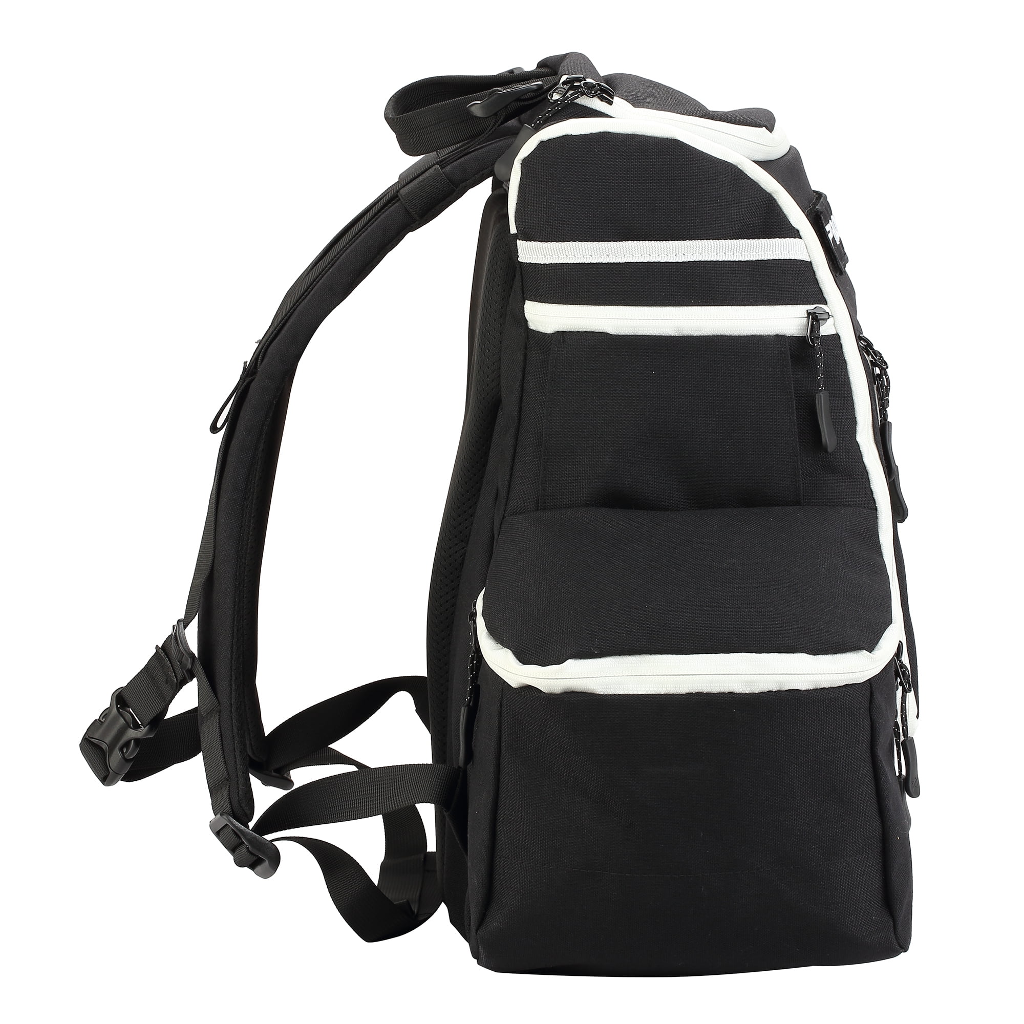 Apex XL Backpack | Large Disc Golf Backpack | Store Up to 34+ Discs | Full Height Side Pockets | Disc Golf Bags with Cooler | Safety Pouches for Wallets or Keys | Cordura Nylon Material…(Black) - Image 2