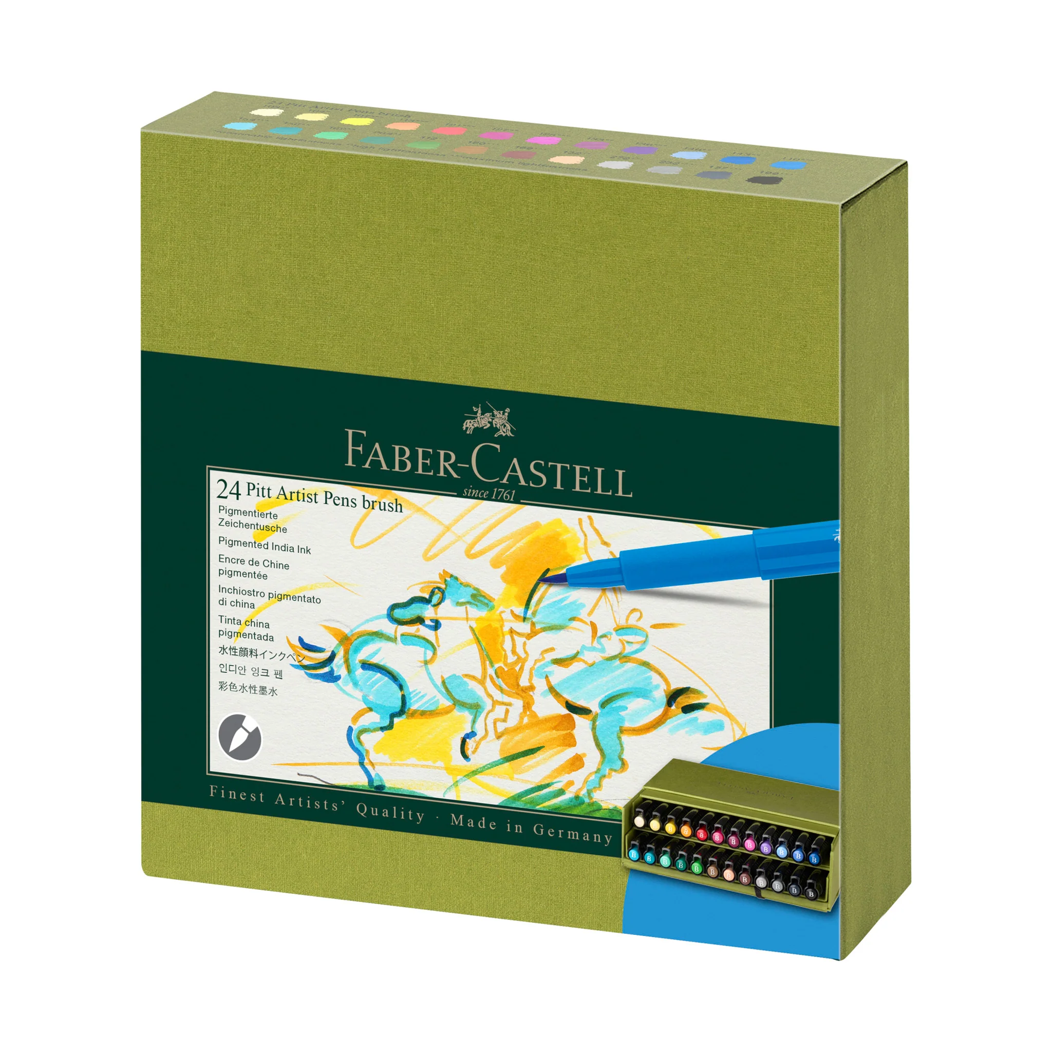 Stylo-pinceau Pitt Artist - Coffret cadeau Studio de 24 pièces