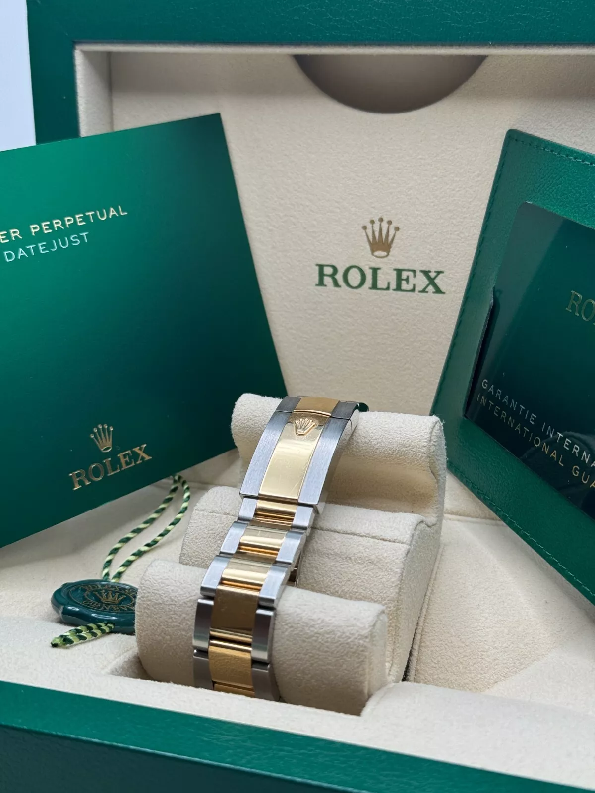 [Super Clone]RLX  Datejust 41mm Two-Tone Yellow Gold Fluted Bezel Champagne Diamond Dial Oyster - 126333