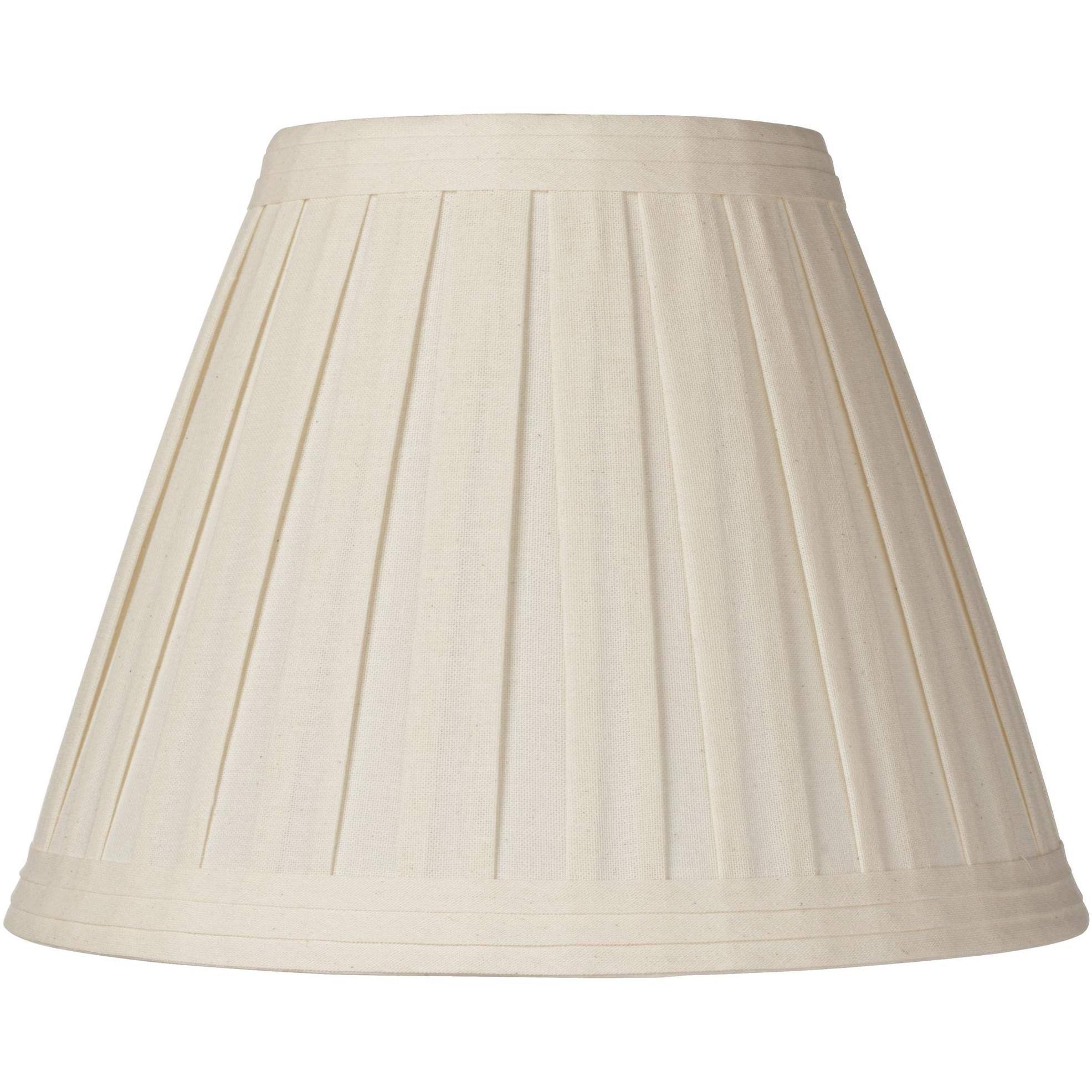 Springcrest Creme Linen Box Pleat Lamp Shade 7X14x11 (Spider)