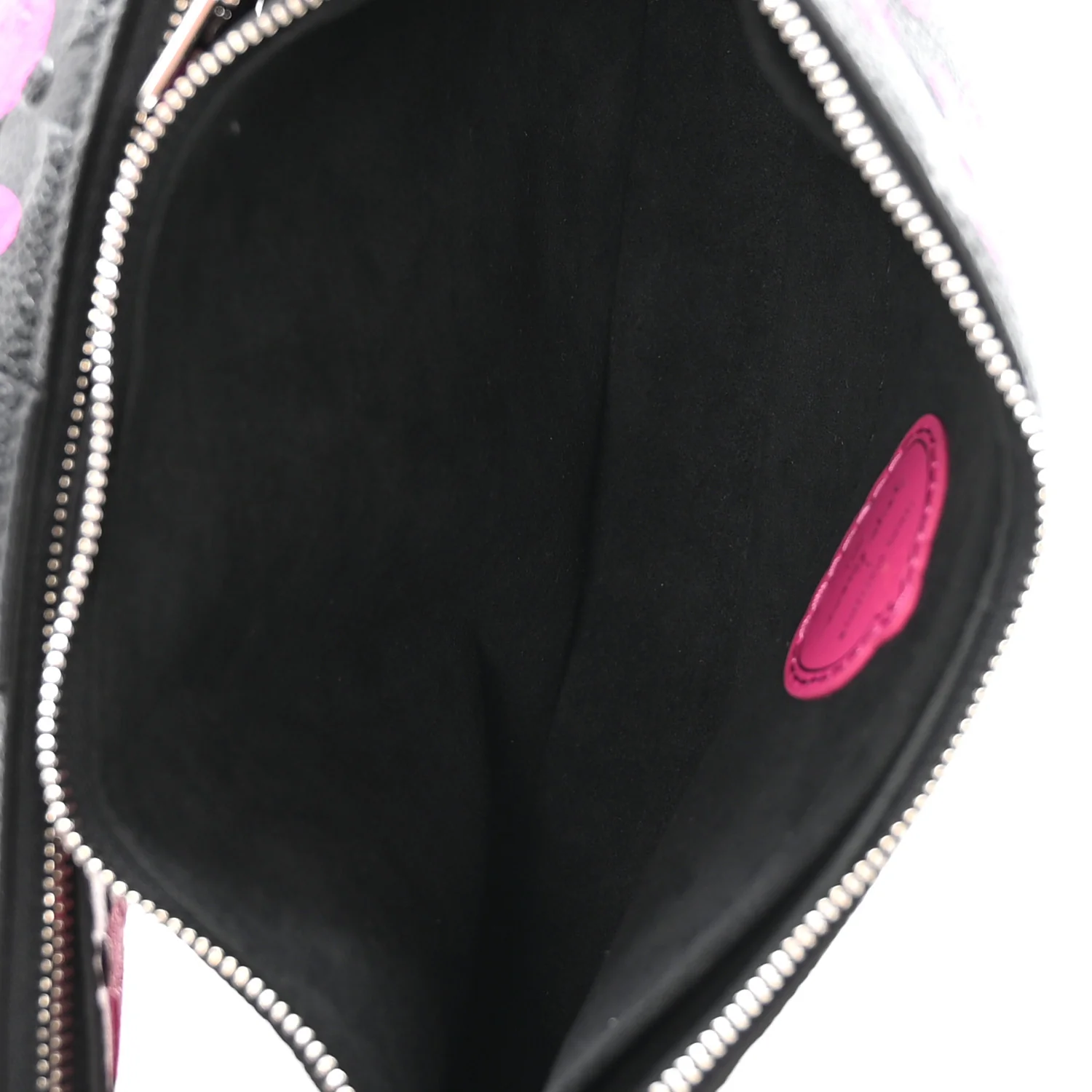 LV X YK Empreinte Multi Pochette Accessories Black Fuchsia