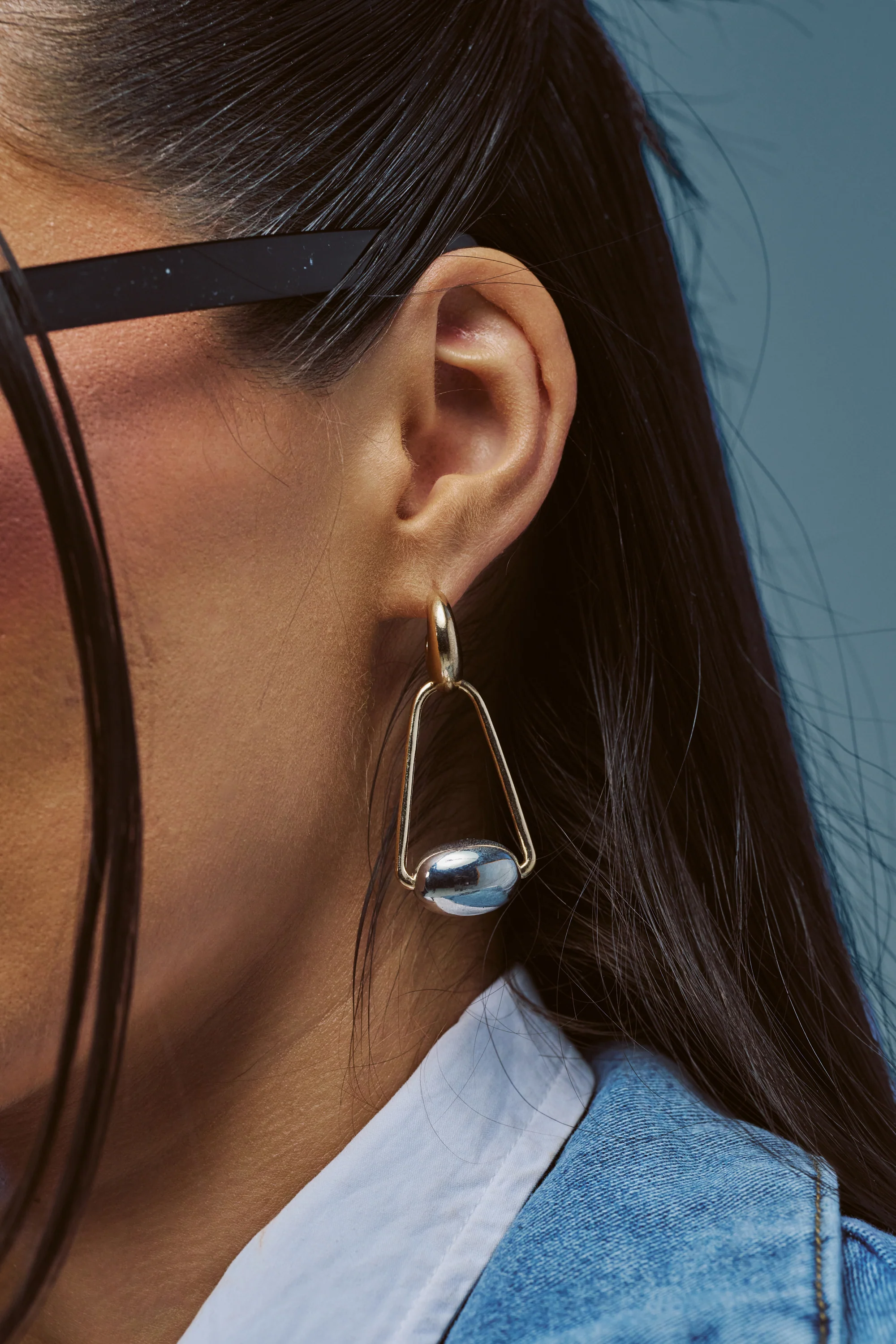 GEOMETRIC DANGLE DROP EARRINGS - Akira Store
