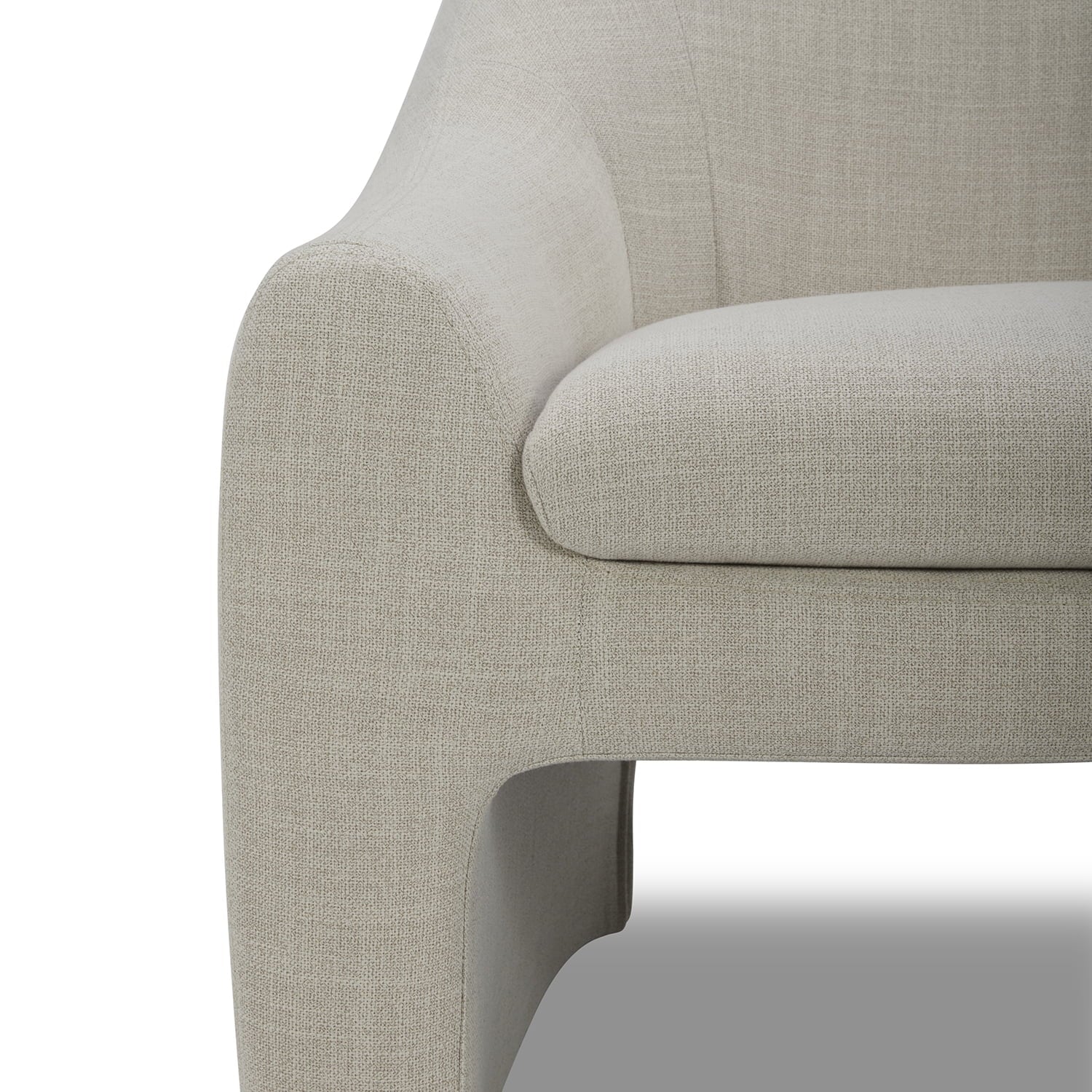 Better Homes & Gardens Emerson Curvy Accent Chair, Truffle Brown Boucle