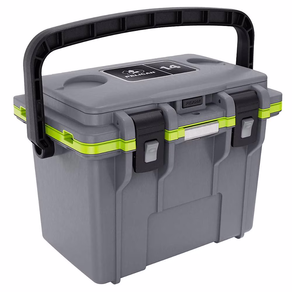 14QT Elite Cooler(Dark Grey / Green)