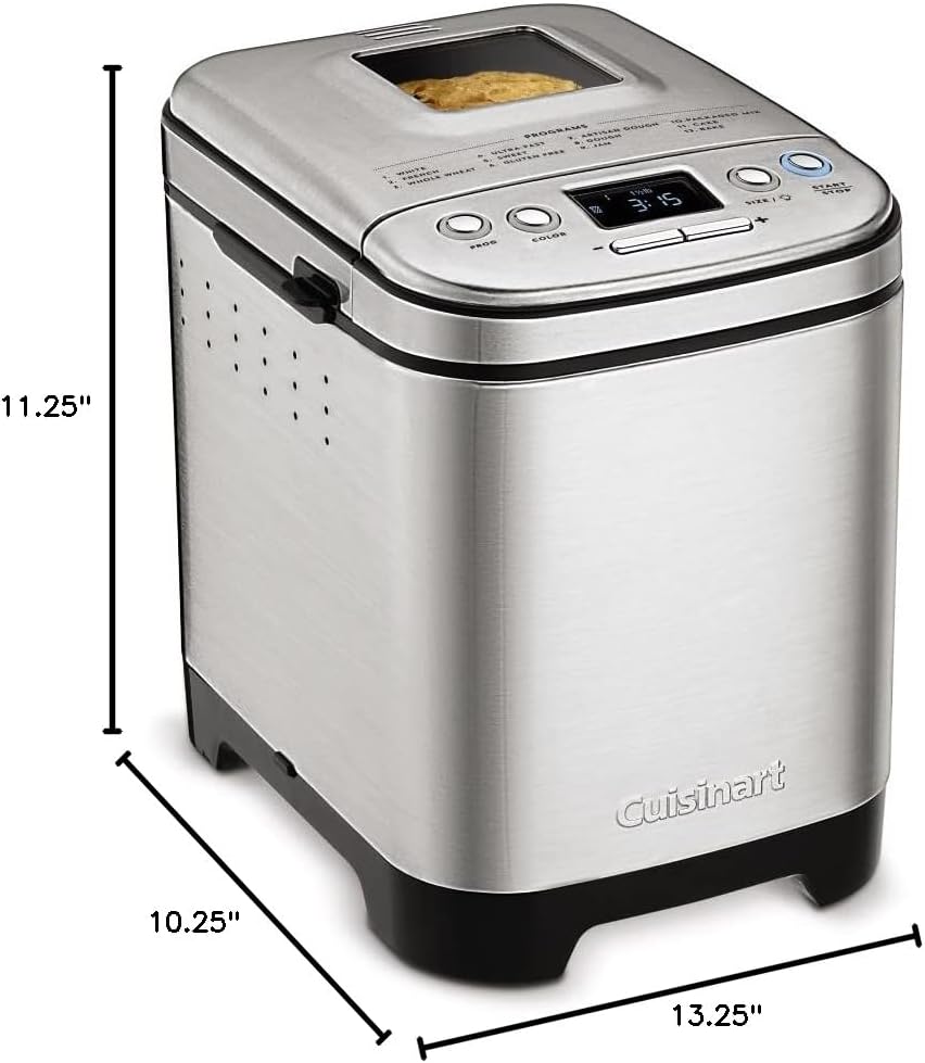 Machine à pain Cuisinart, compacte et automatique, jusqu'à 900 g de pains