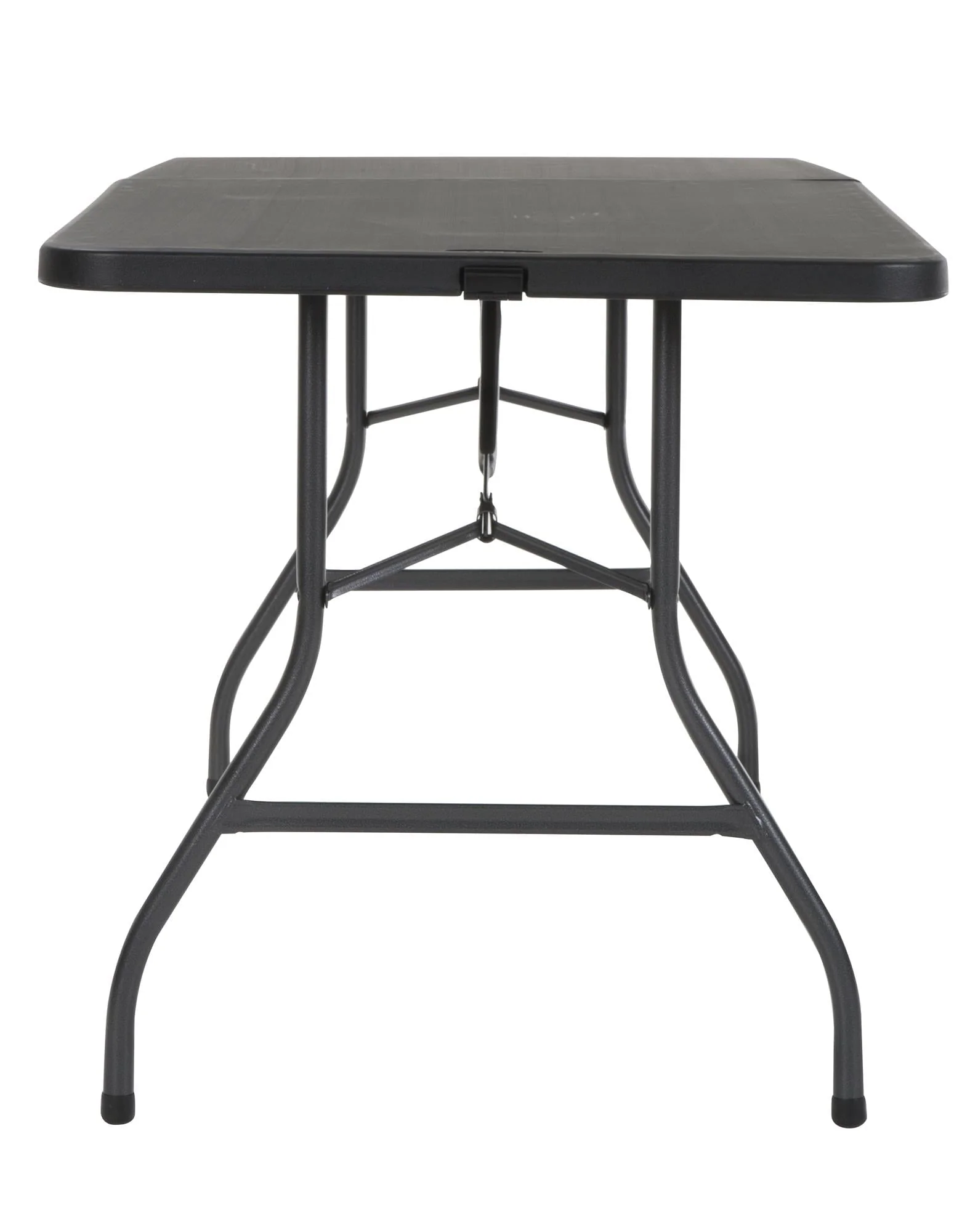 Cosco 6 Foot Centerfold Folding Table, Black Image 4