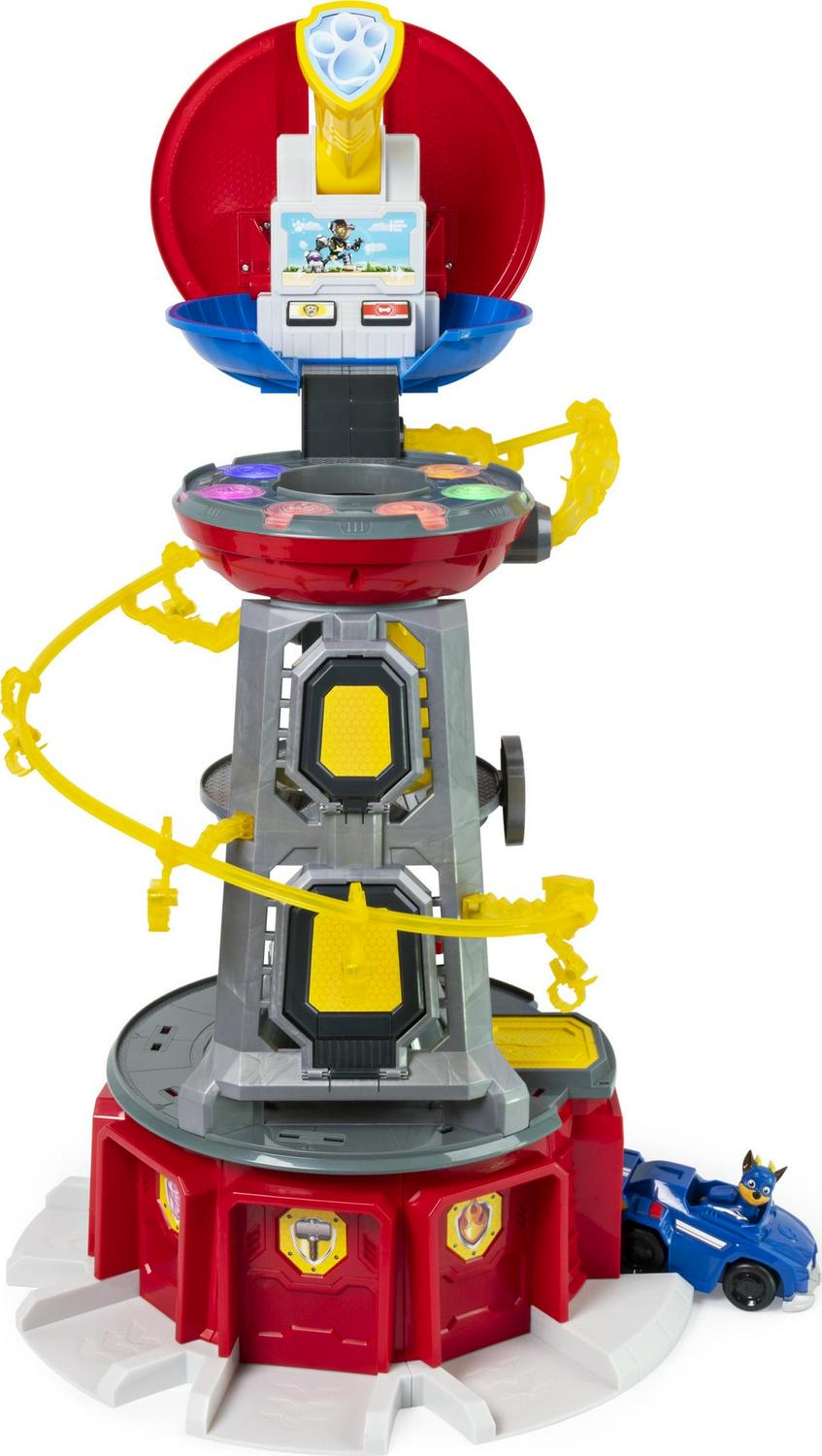 PAW Patrol Mighty Pups Super Paws Lookout Tower Playset with Lights and Sound