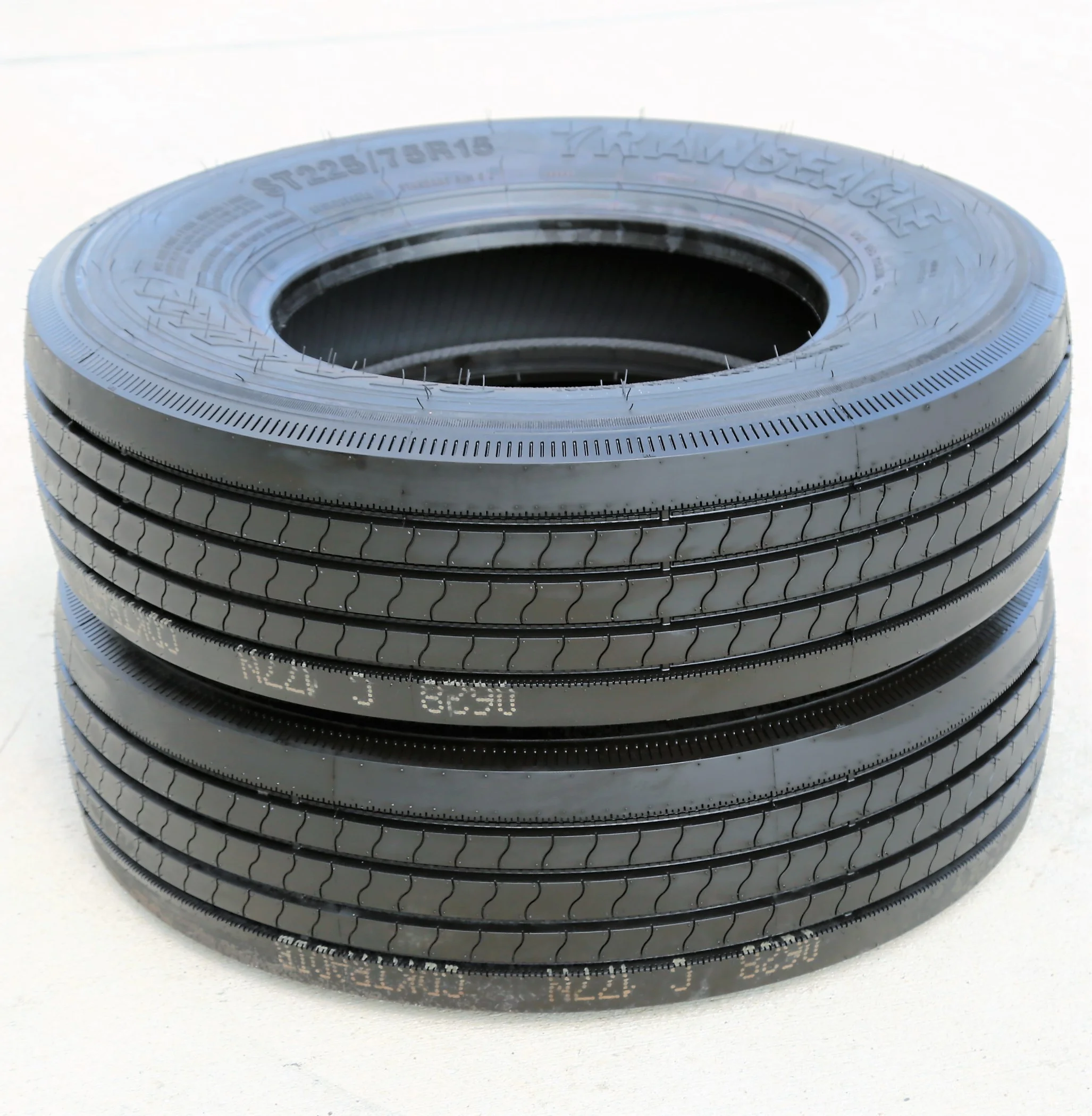 Set of 4 Transeagle ST Radial All Steel ST225/75R15 225/75R15 121/117M F 12 Ply Trailer Tires