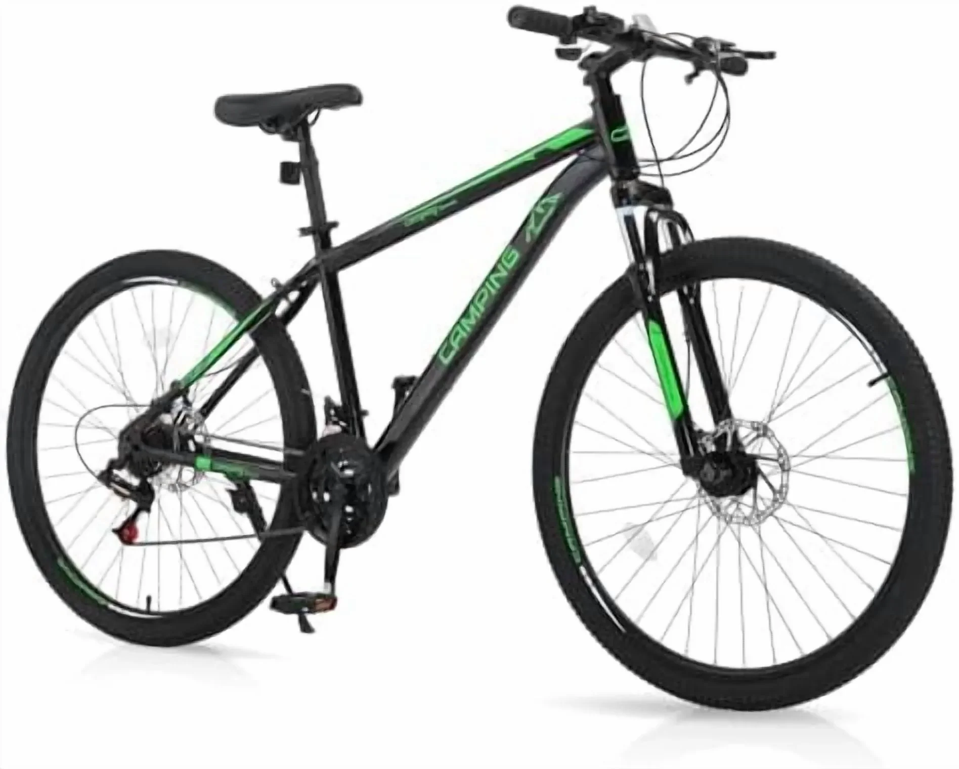 Mountain Bike 24/26/27.5 Inch Men & Women Mountain Bike with 21-Speed Adult Bikes, Double Disc Brake, Suspension Fork and High Carbon Steel Frame