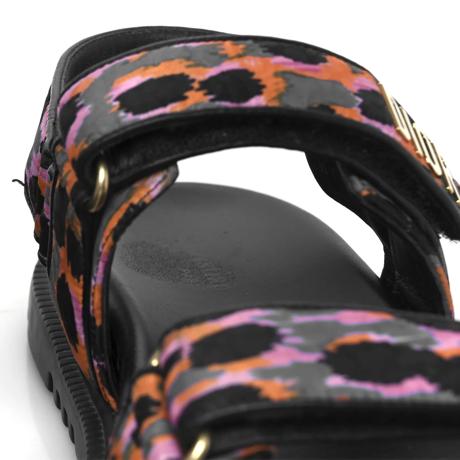Technical Fabric Mizza Print Dioract Sandals 38 Multicolor