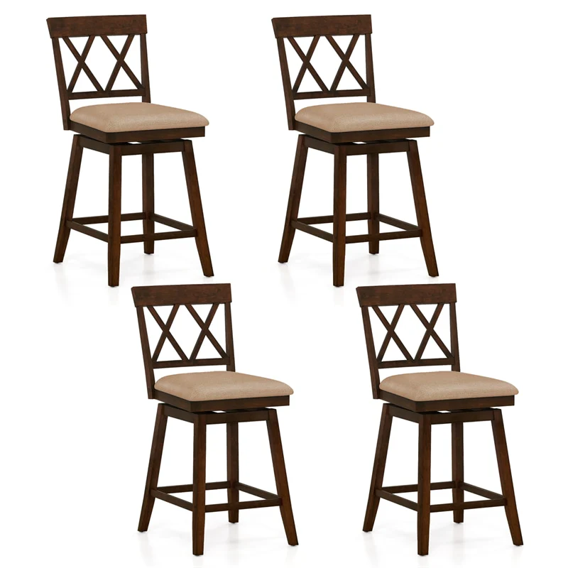 Swivel Bar Stools Set of 2, 24