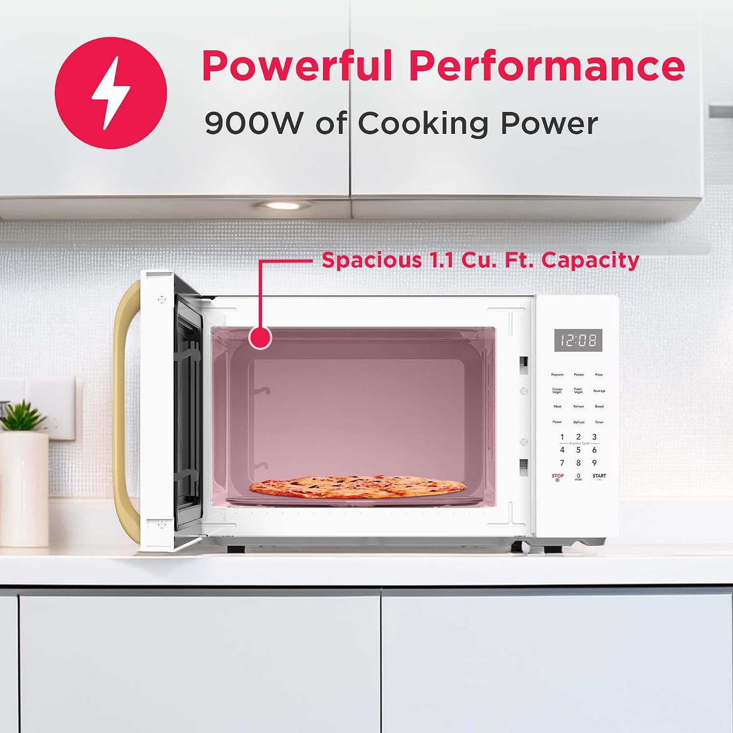 FRIGIDAIRE 1.05 cuft. Retro Microwave, WhiteGold
