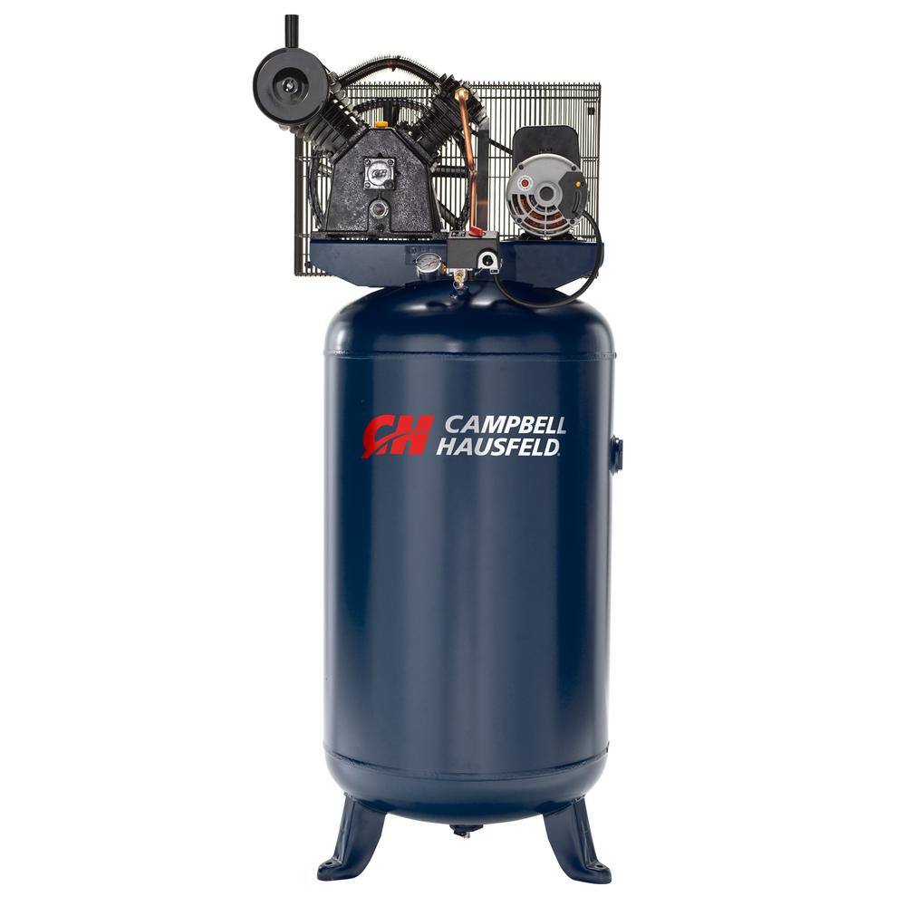 Compresseur d'air électrique stationnaire Campbell Hausfeld à 2 étages, 80 gallons, 175 psi, XC802100