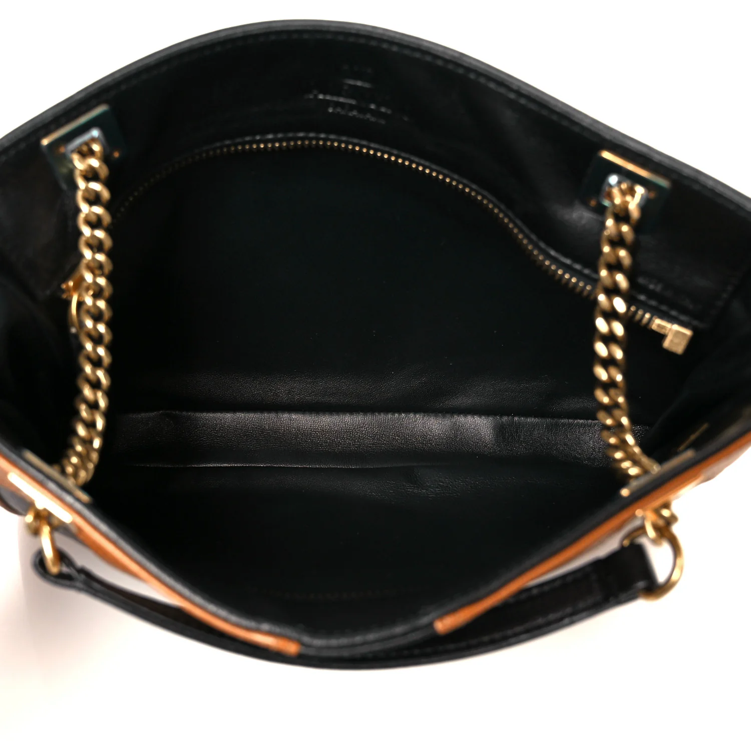 Nappa Small Viva Superstar Shopping Tote Black Brown
