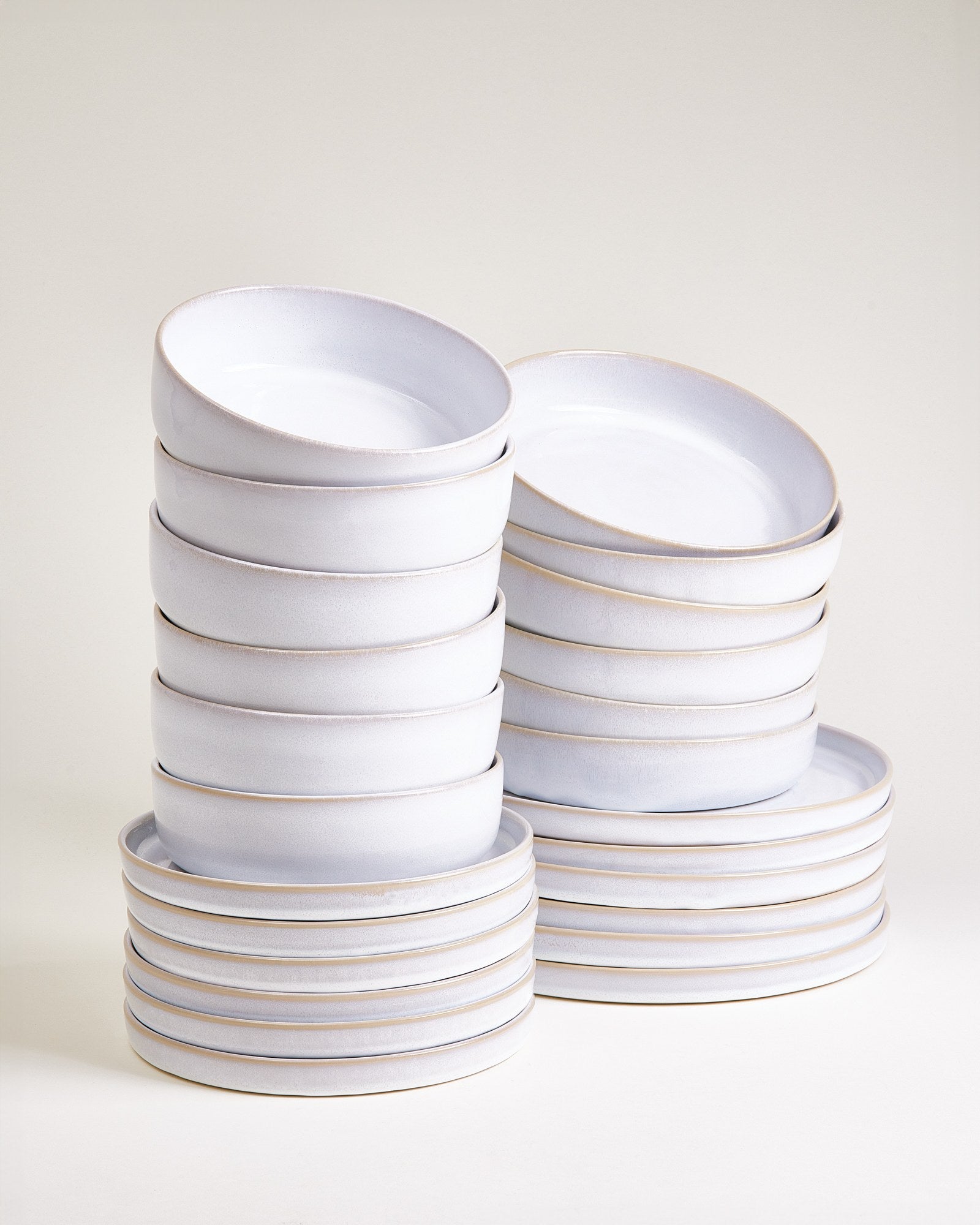 CORDOAMA - TABLEWARE SET MODERN WHITE 24 PIECES