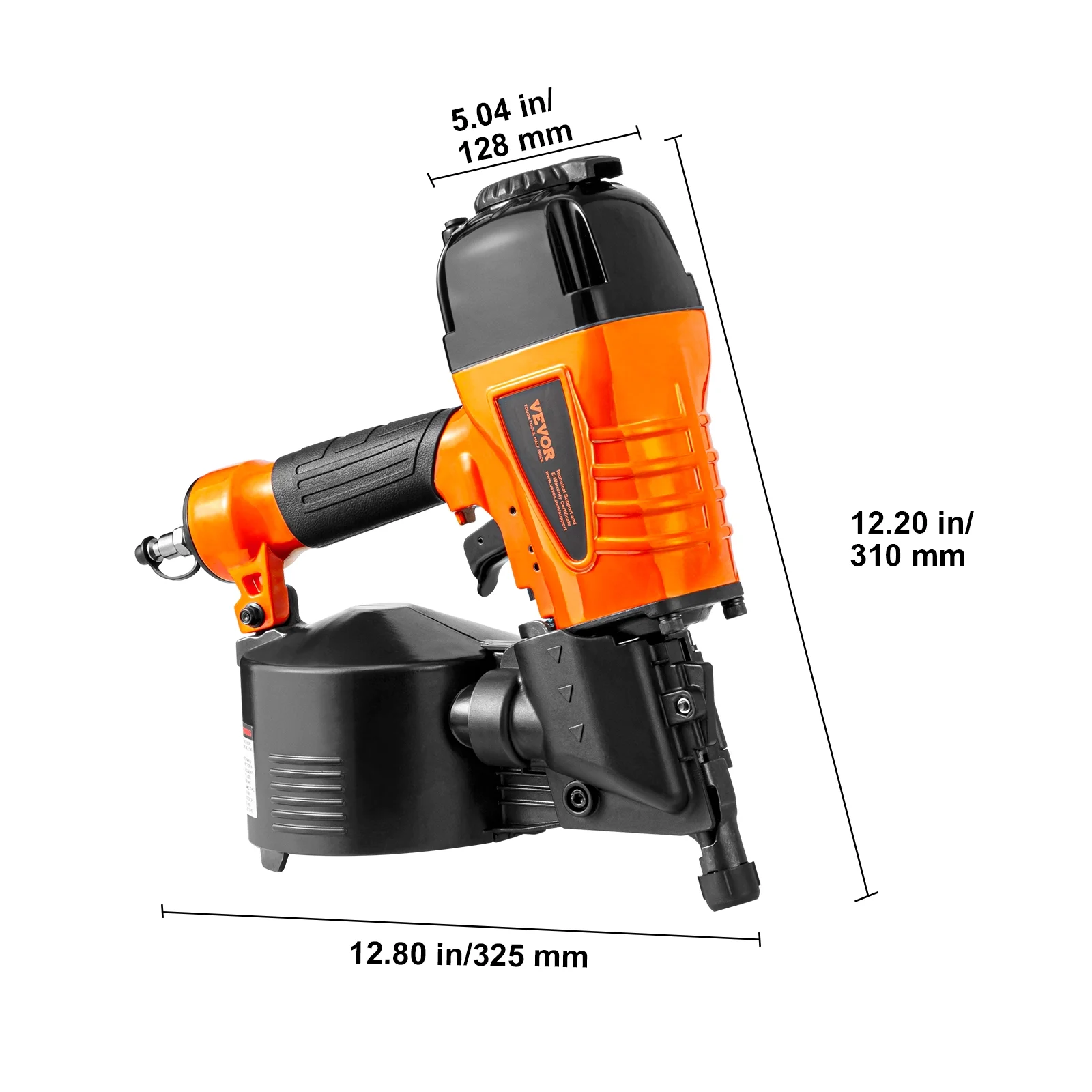 Coil Siding Nailer CN65, 1-1/4" to 2-1/2" 15 Degree Pneumatic Siding Nail Gun with Tool-Less Depth Adjustment, 70-120PSI Air Coil Nailer for Siding, Pallet Sheathing, Wooding, Fencing - Image 8