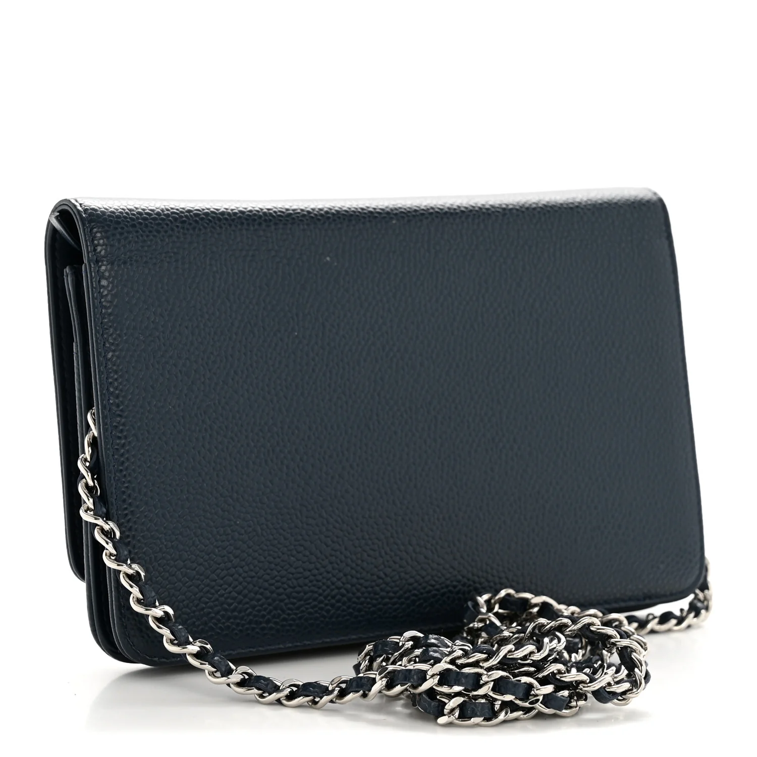 Caviar Timeless CC Wallet on Chain WOC Navy Blue