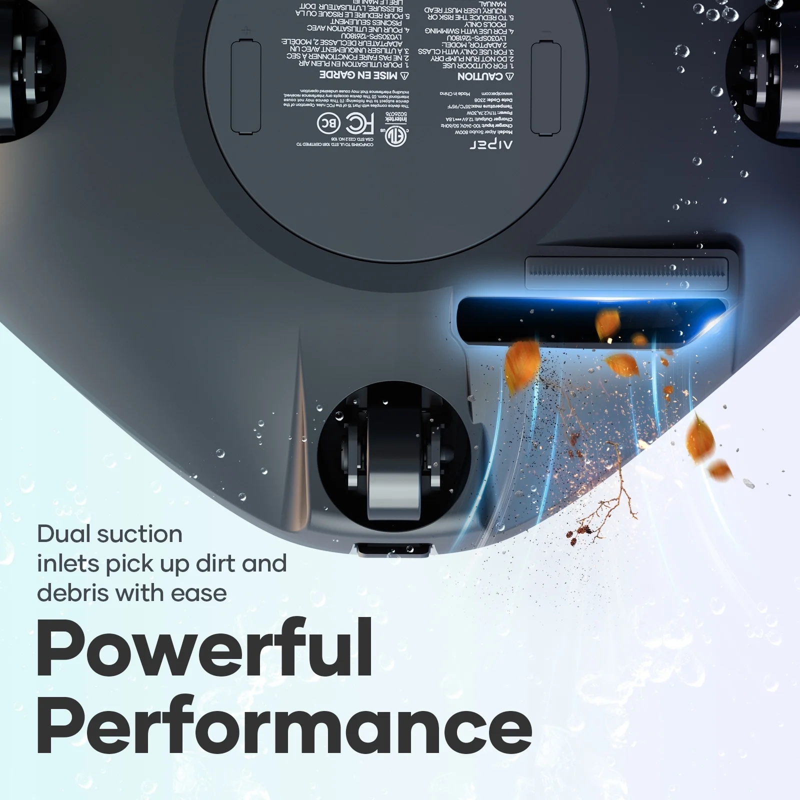 Scuba 800W Cordless Robotic Automatic Pool Cleaner for Above Ground Pools - Image 7