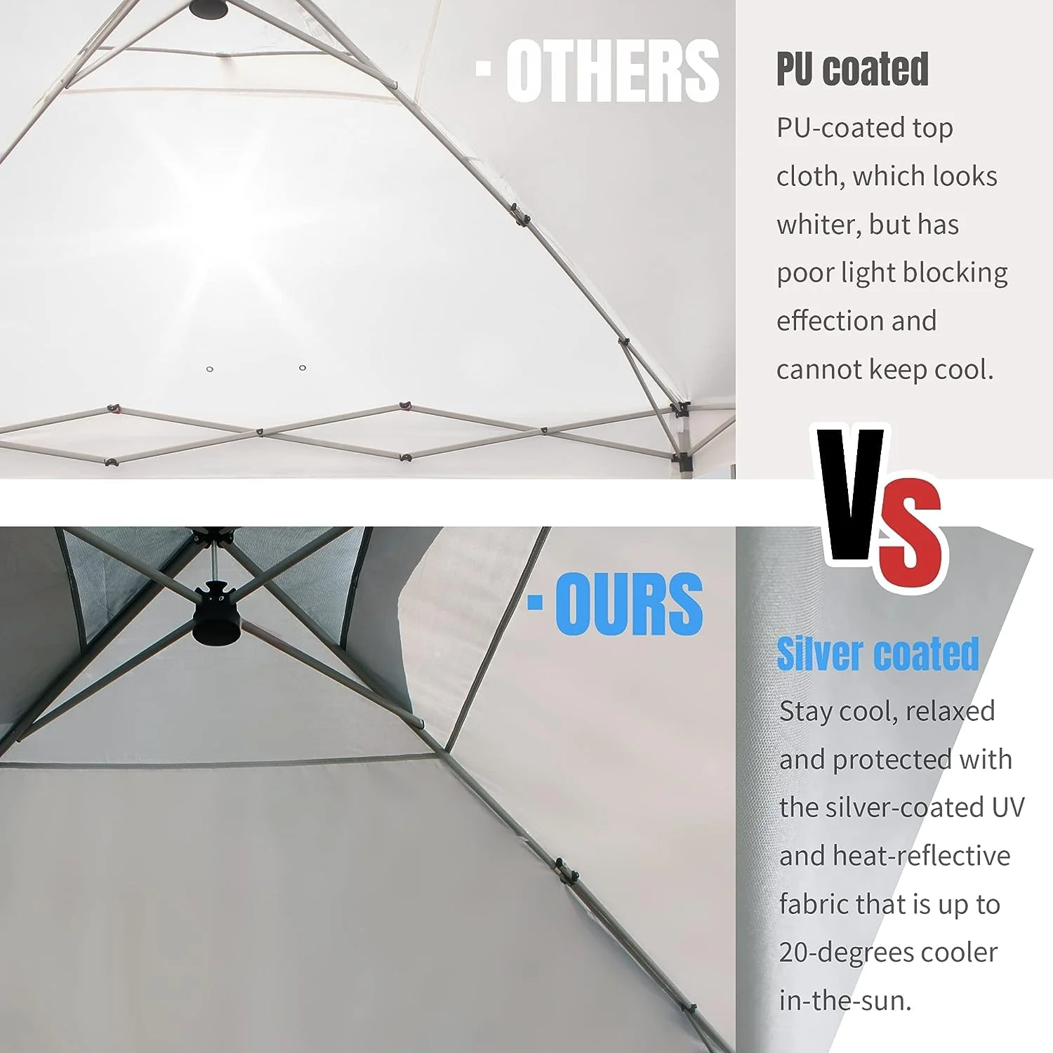Crown Shades 10x10 Pop up Outside Canopy with Wheeled Carry Bag