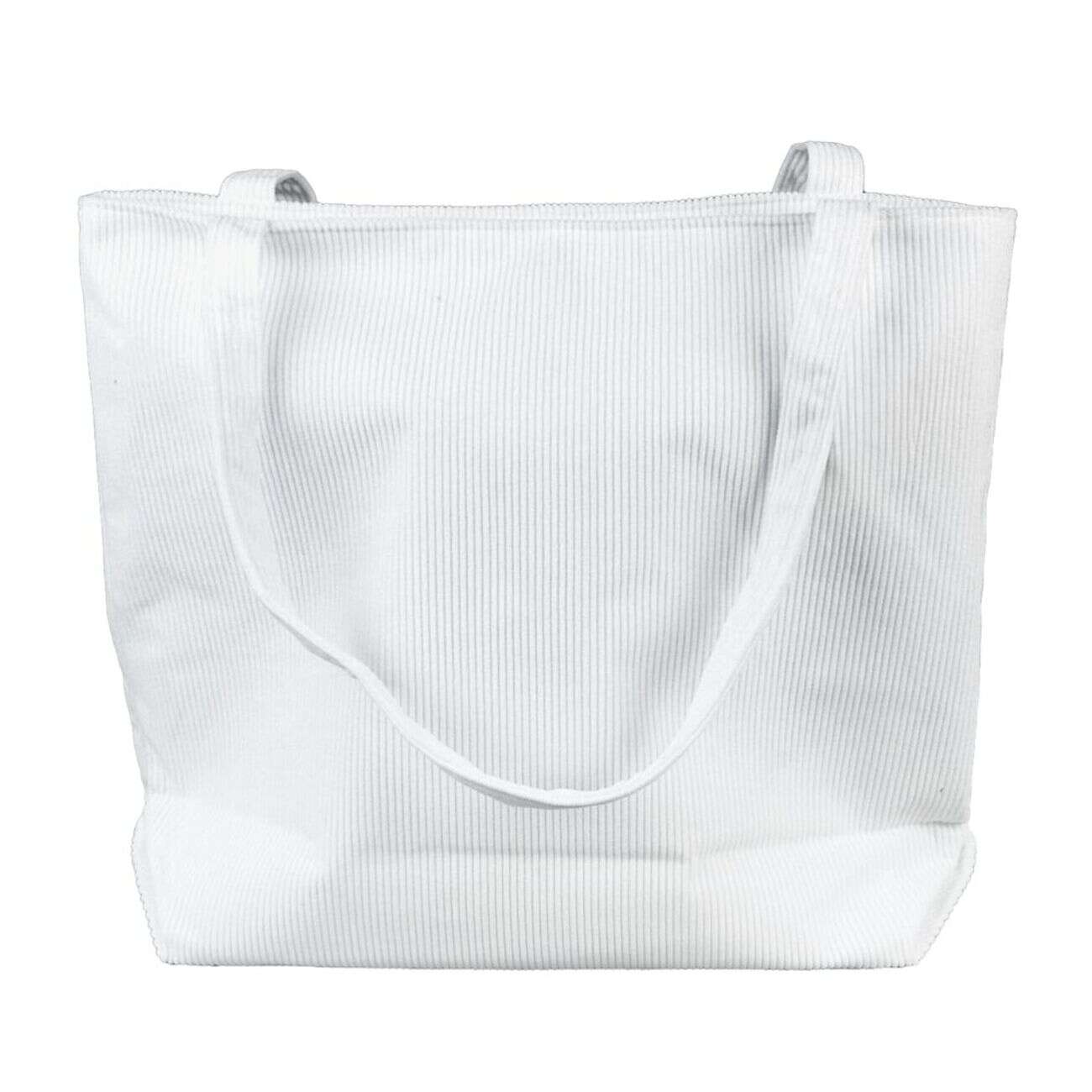 Tote bag velours côtelé 42x12xH35cm (2 modèles)