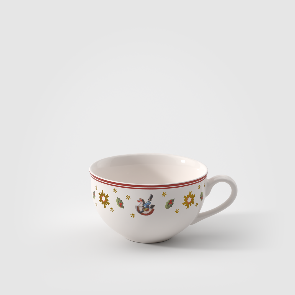 Toy's Delight Coffee cup - Red, 5.8 oz, Premium Porcelain