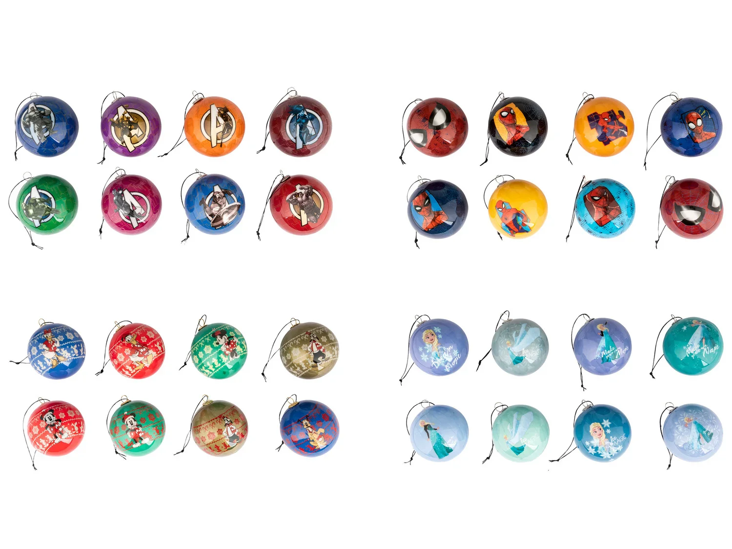 DISNEY Boules de Nol, 8 pices